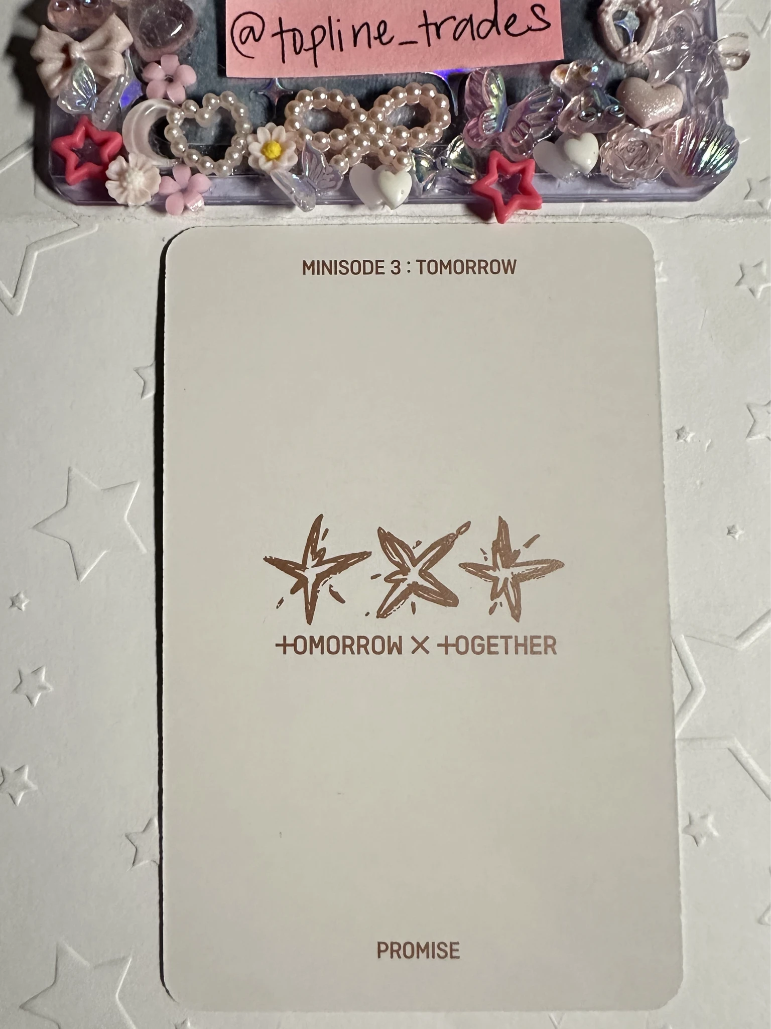 TOMORROW X TOGETHER Huening Kai TOMORROW X TOGETHER - Huening Kai - Minisode 3: Tomorrow Album album photocard promise ver. listing photo 2