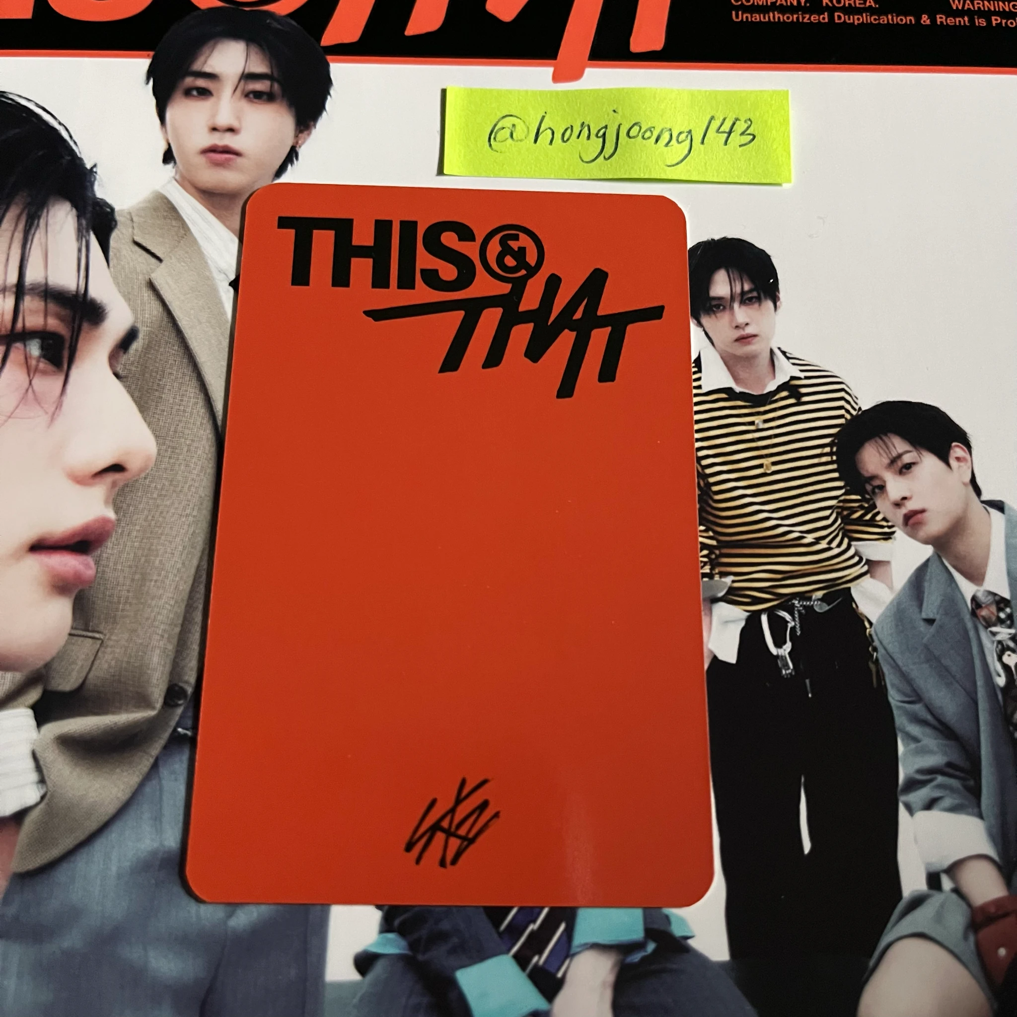 Stray Kids Lee Know Stray Kids - Lee Know - THIS & THAT Album pob (pre-order benefit) musicplant (music plant) listing photo 2