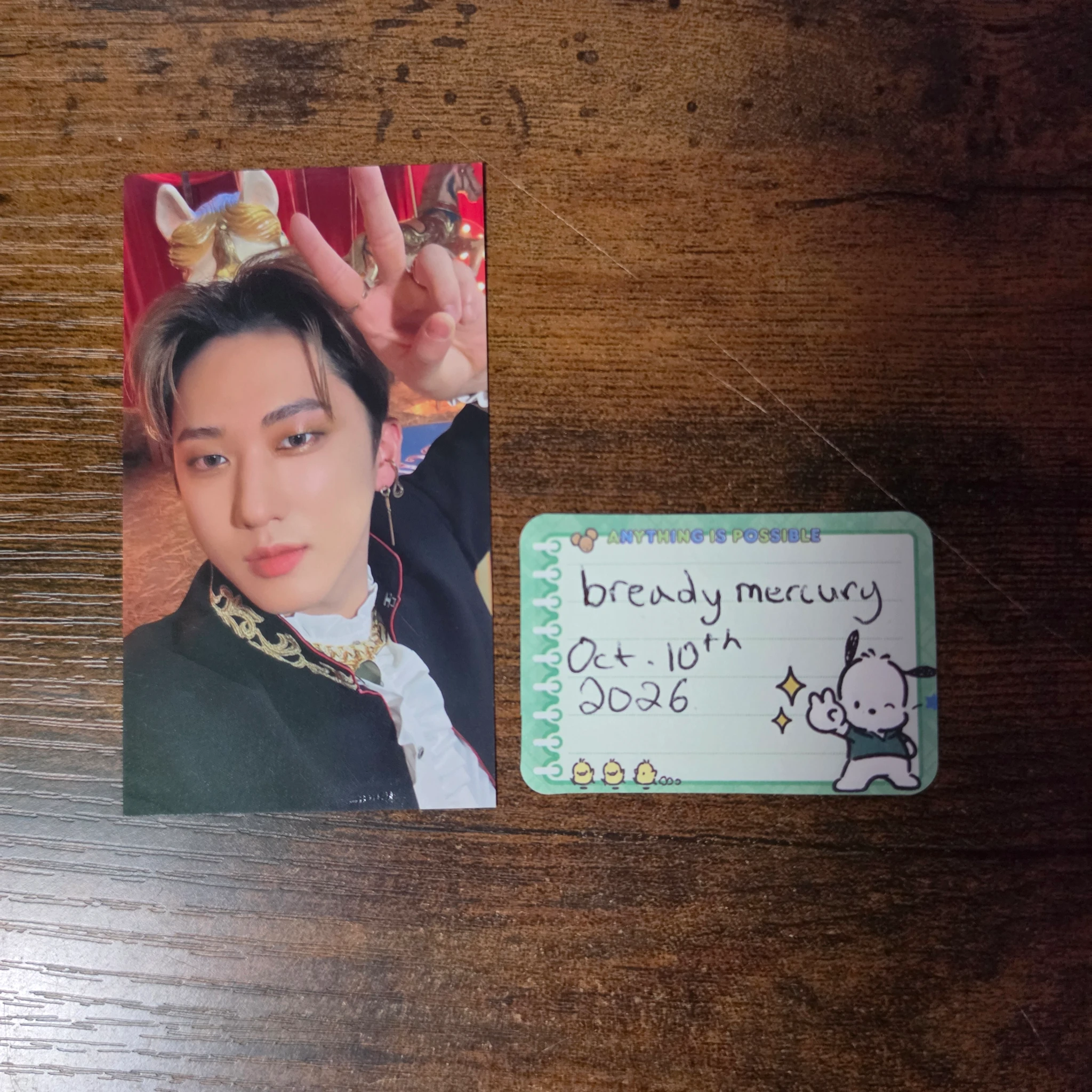 Stray Kids Changbin Stray Kids - Changbin - CIRCUS Album album photocard jpfc (japan fanclub) double-sided listing photo 2