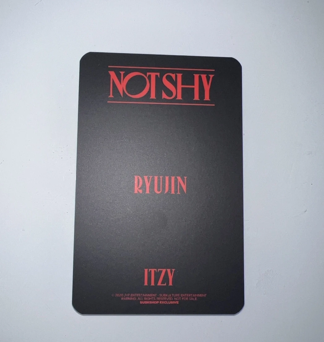 ITZY Ryujin ITZY - Ryujin - NOT SHY Album subk shop video call round 1 winner benefit listing photo 2