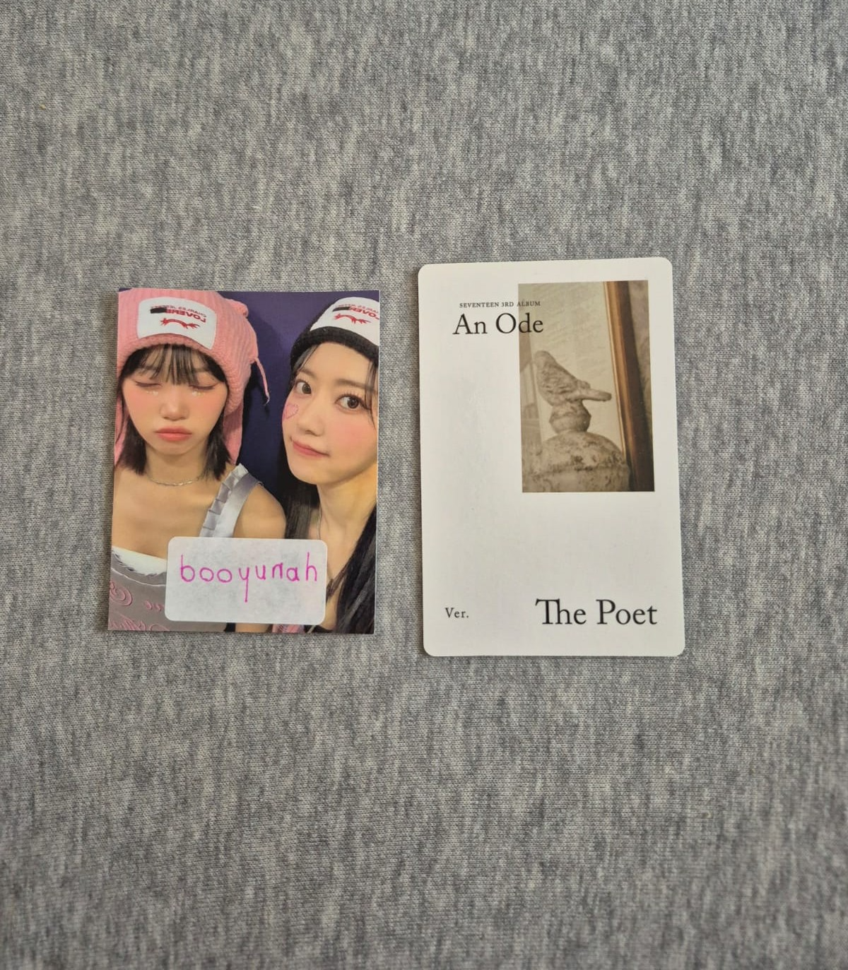 SEVENTEEN Joshua SEVENTEEN - Joshua - An Ode Album album photocard the poet version white back listing photo 2