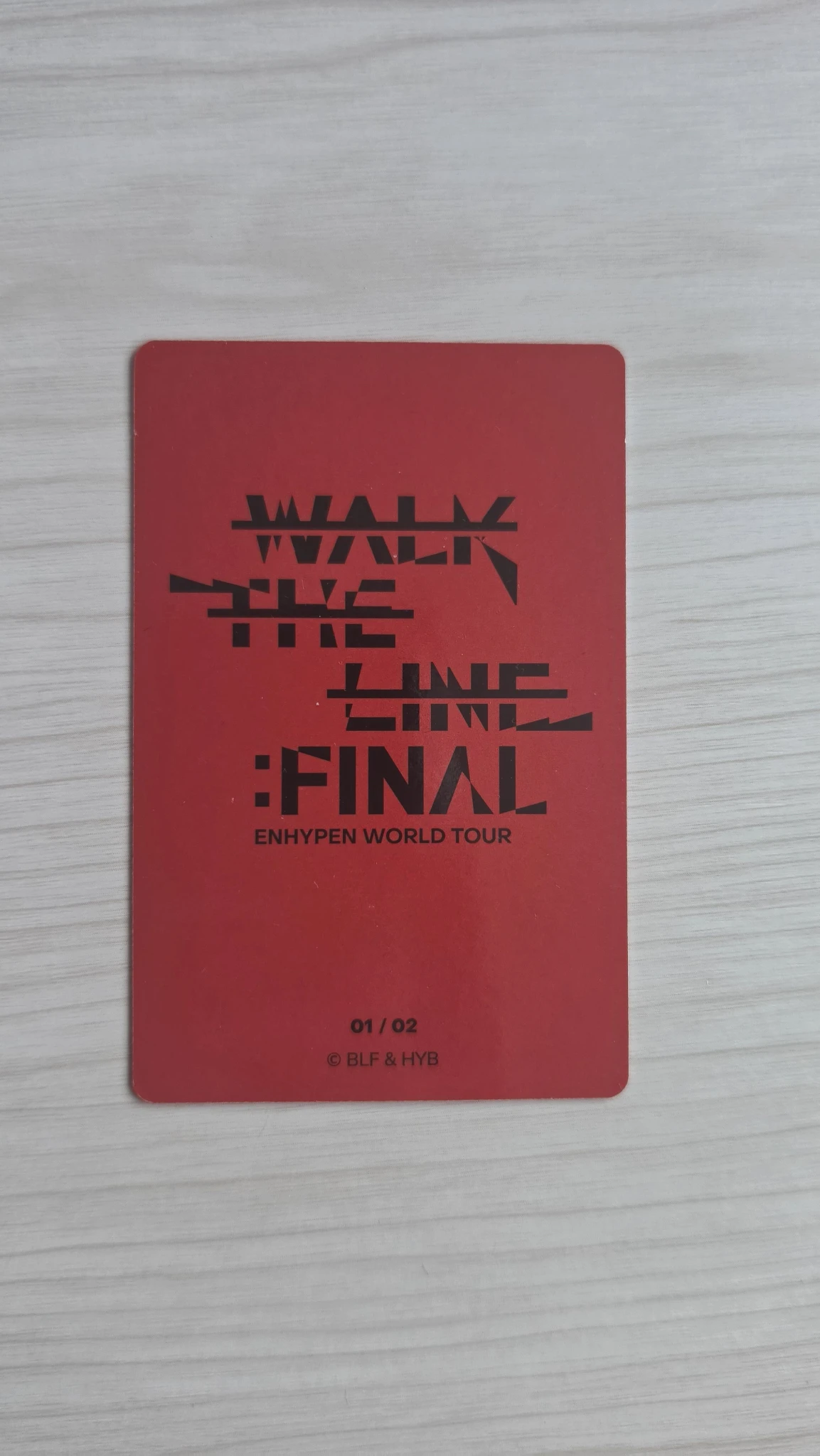 ENHYPEN ENHYPEN - 'WALK THE LINE' World Tour Event trading card photocard set tour merch listing photo 2