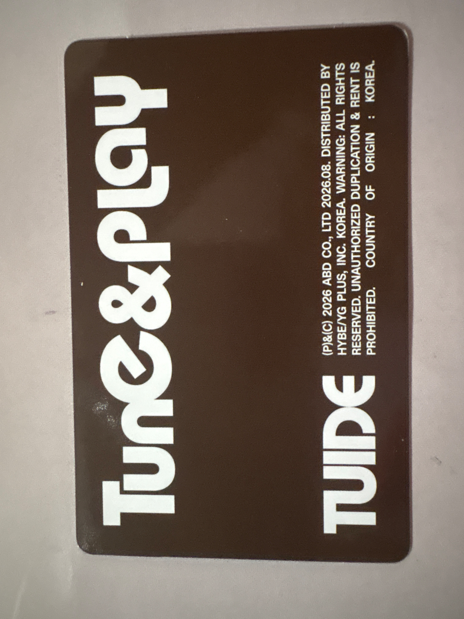 TUIDE Yi Hani TUIDE - Yi Hani - TUNE & PLAY Album 'us' version listing photo 2