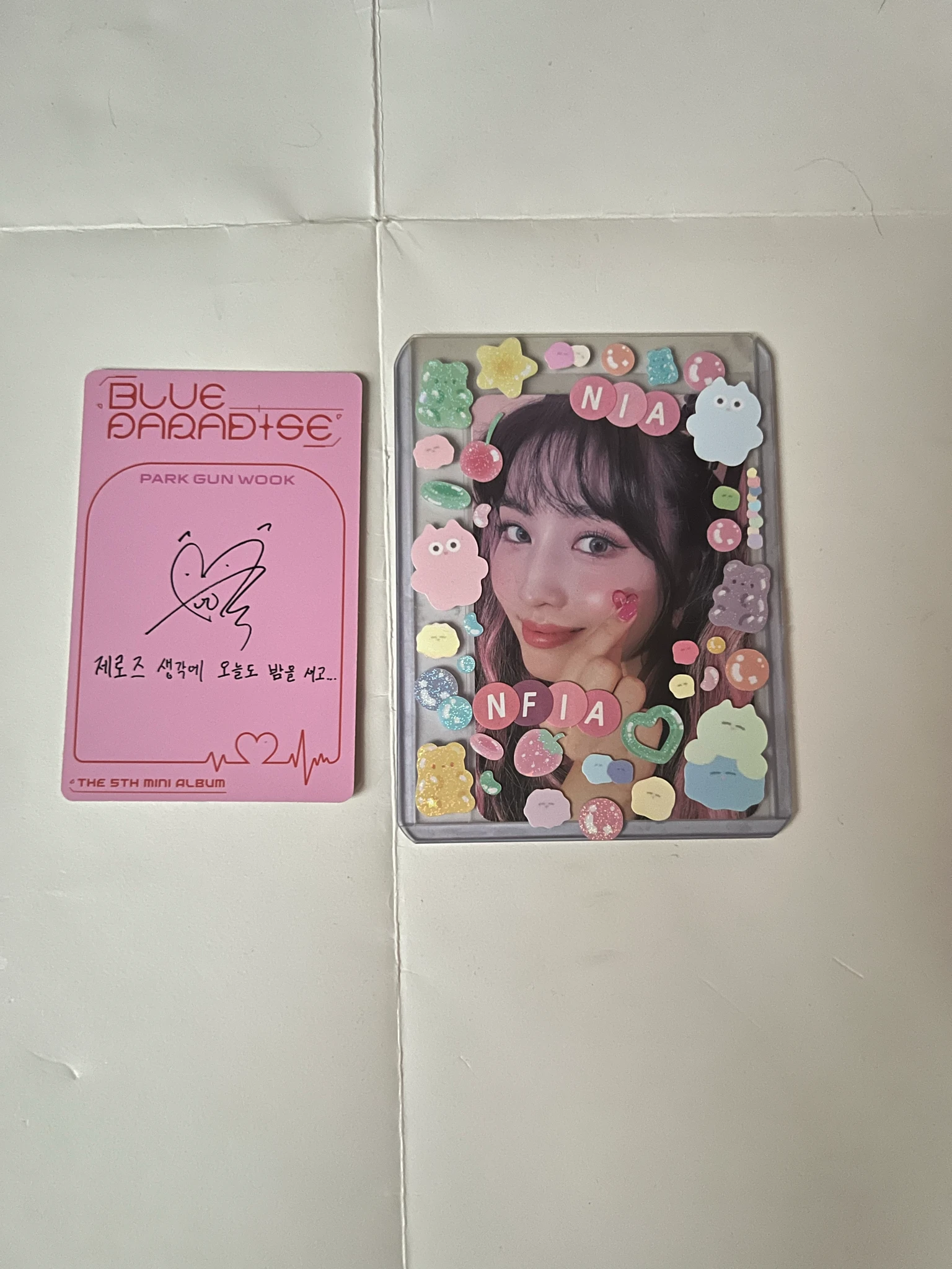 ZEROBASEONE Gunwook ZEROBASEONE - Gunwook - Blue Paradise Album album photocard digipack version B version listing photo 2