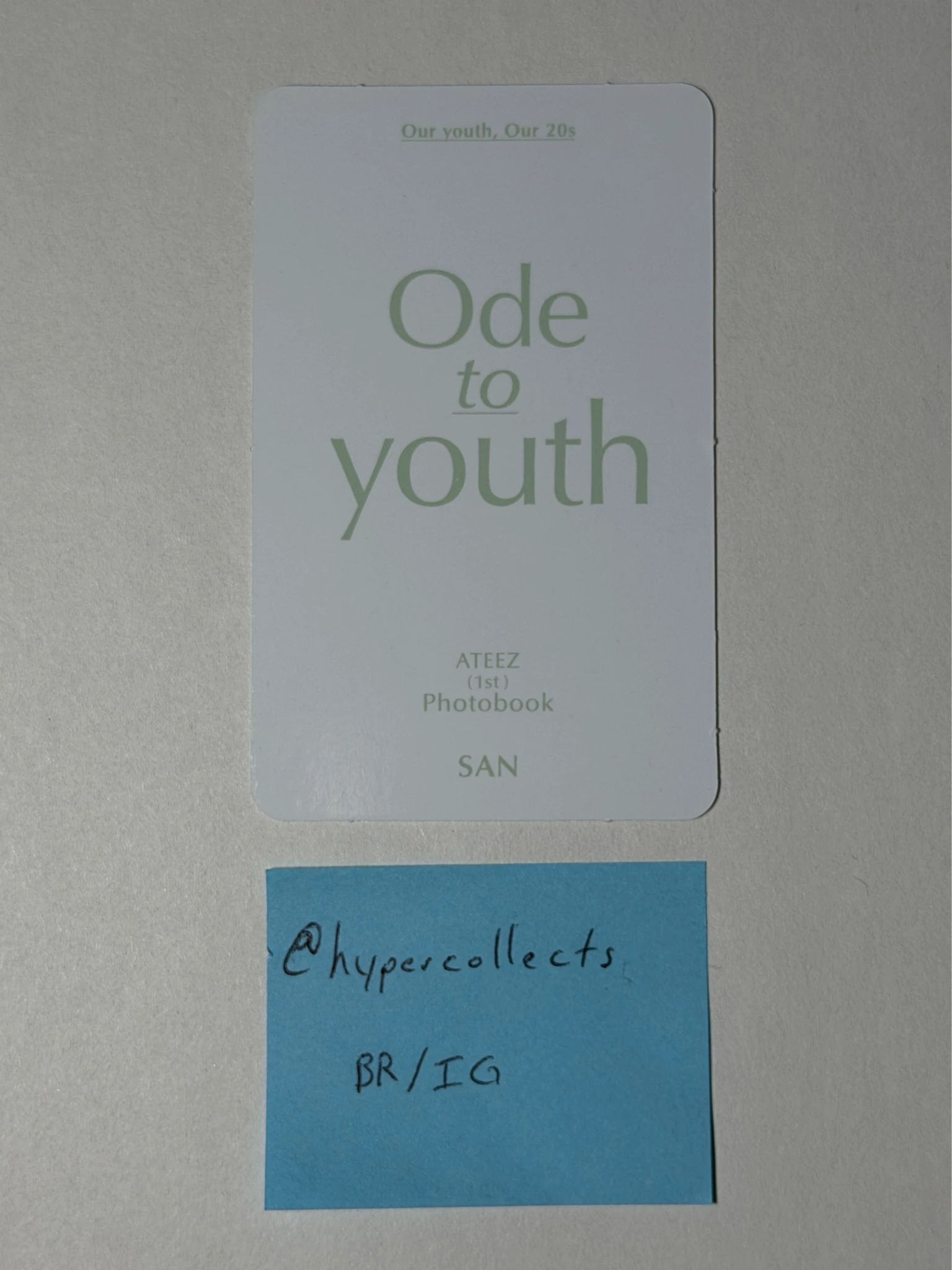 ATEEZ San ATEEZ - San - 1ST PHOTOBOOK [ODE TO YOUTH] Other photocard set listing photo 2