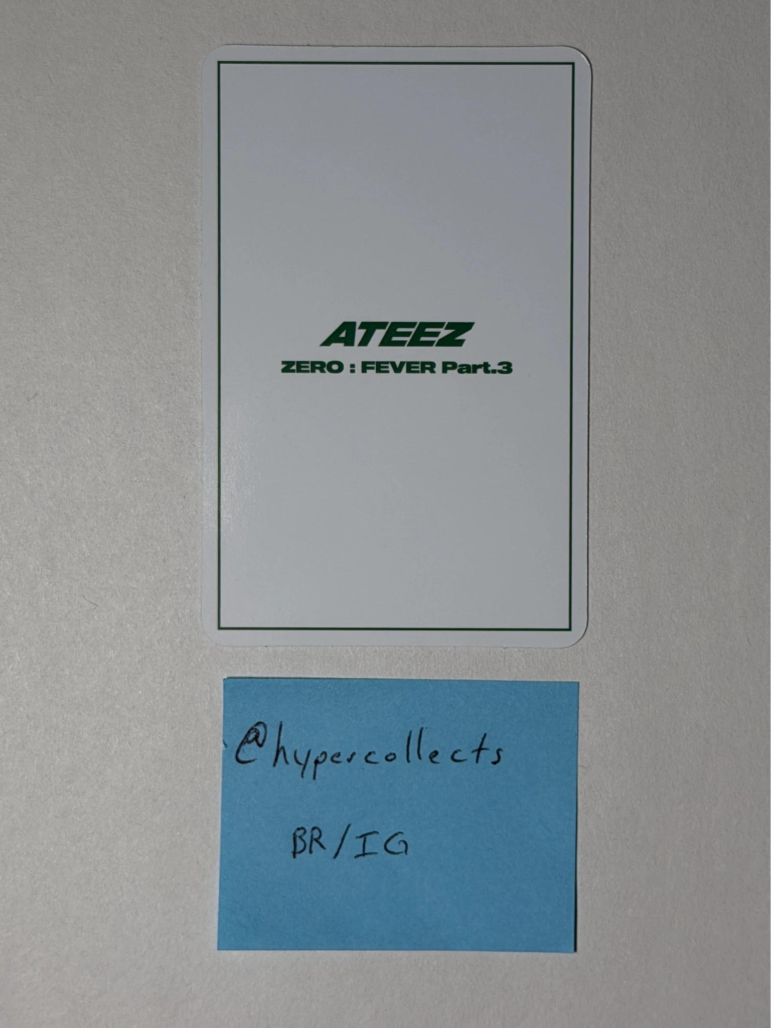 ATEEZ Yunho ATEEZ - Yunho - ZERO : FEVER Part.3 Album pre-order benefit (pob) synnara listing photo 2