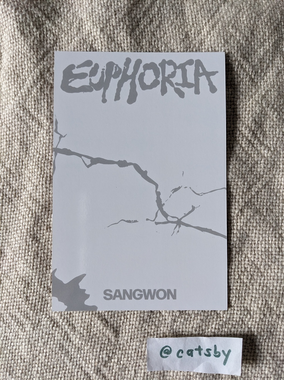 ALPHA DRIVE ONE Sangwon ALPHA DRIVE ONE - Sangwon - EUPHORIA Album album inclusion postcard freak alarm version listing photo 2