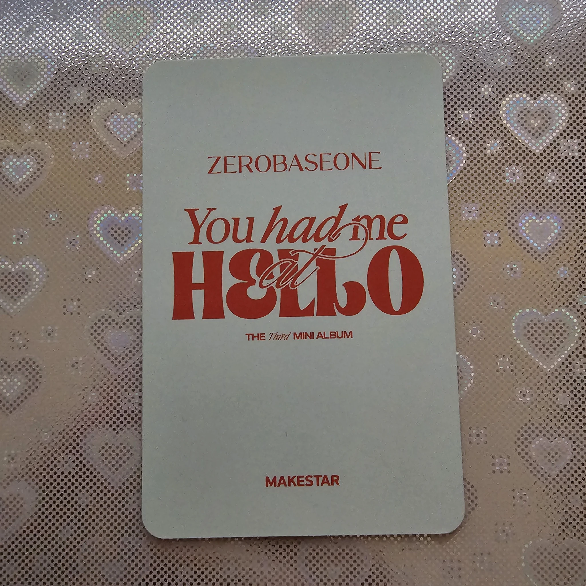 ZEROBASEONE Taerae ZEROBASEONE - Taerae - You had me at HELLO Album makestar zerose version pob (pre-order benefit) listing photo 2