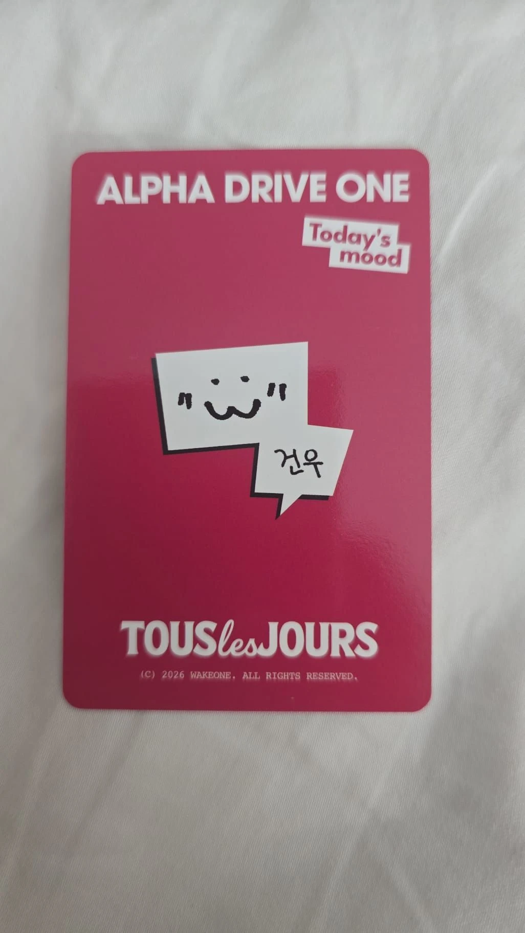 ALPHA DRIVE ONE Geonwoo ALPHA DRIVE ONE - Geonwoo - TOUS LES JOURS Collaboration Other photocard set brand collaboration heart version cake version listing photo 2