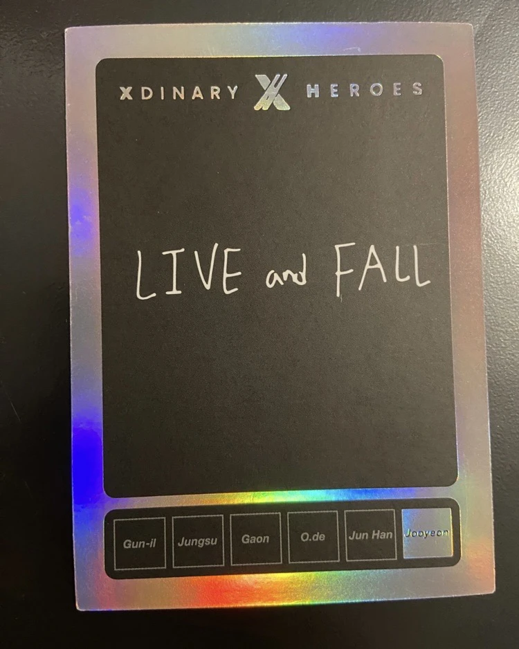 Xdinary Heroes Jooyeon Xdinary Heroes - Jooyeon - Live and Fall Album holographic (hologram) listing photo 2