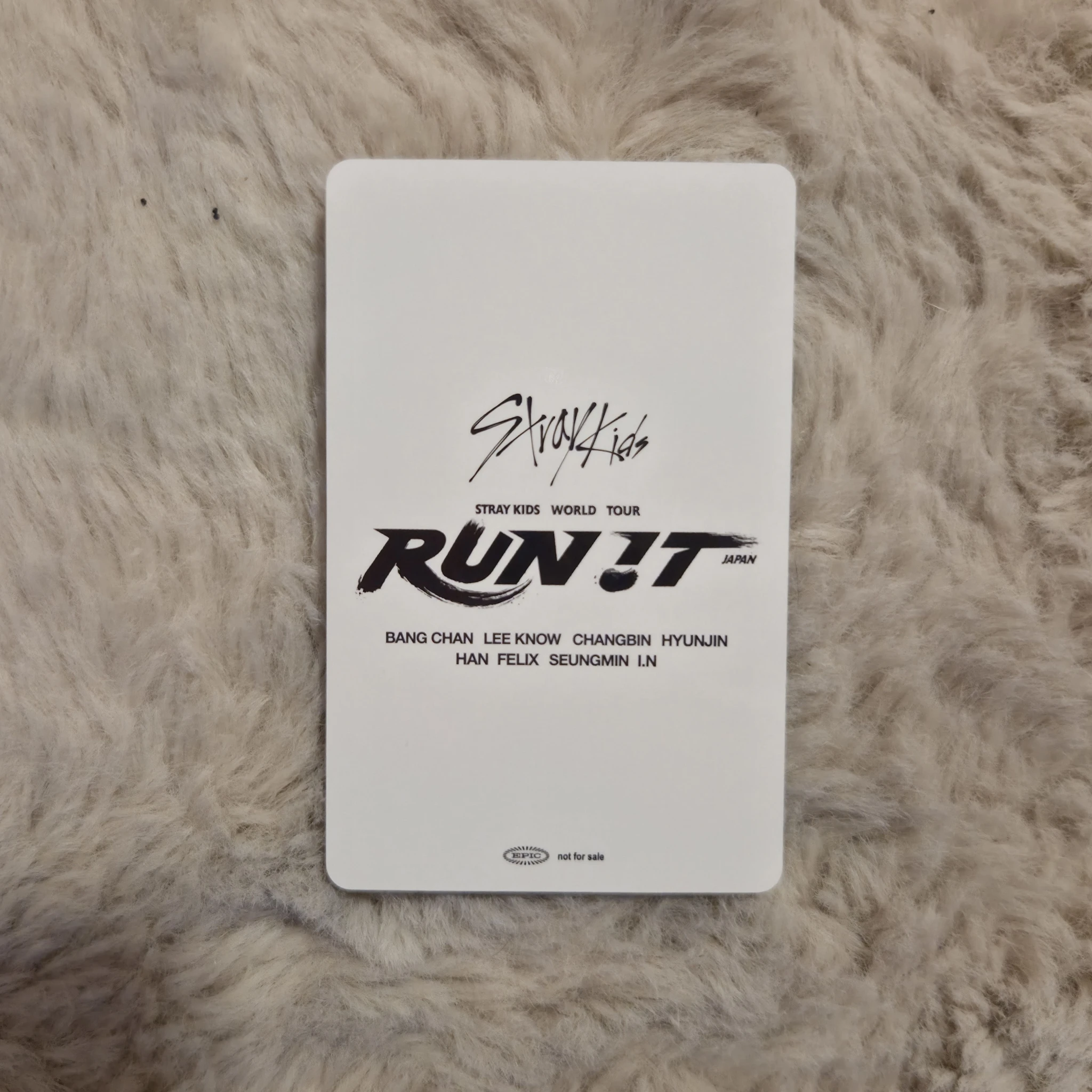 Stray Kids Felix Stray Kids - Felix - RUN IT World Tour Event day 2 pob (pre-order benefit) tokyo venue-limited venue album pick-up/purchase listing photo 2