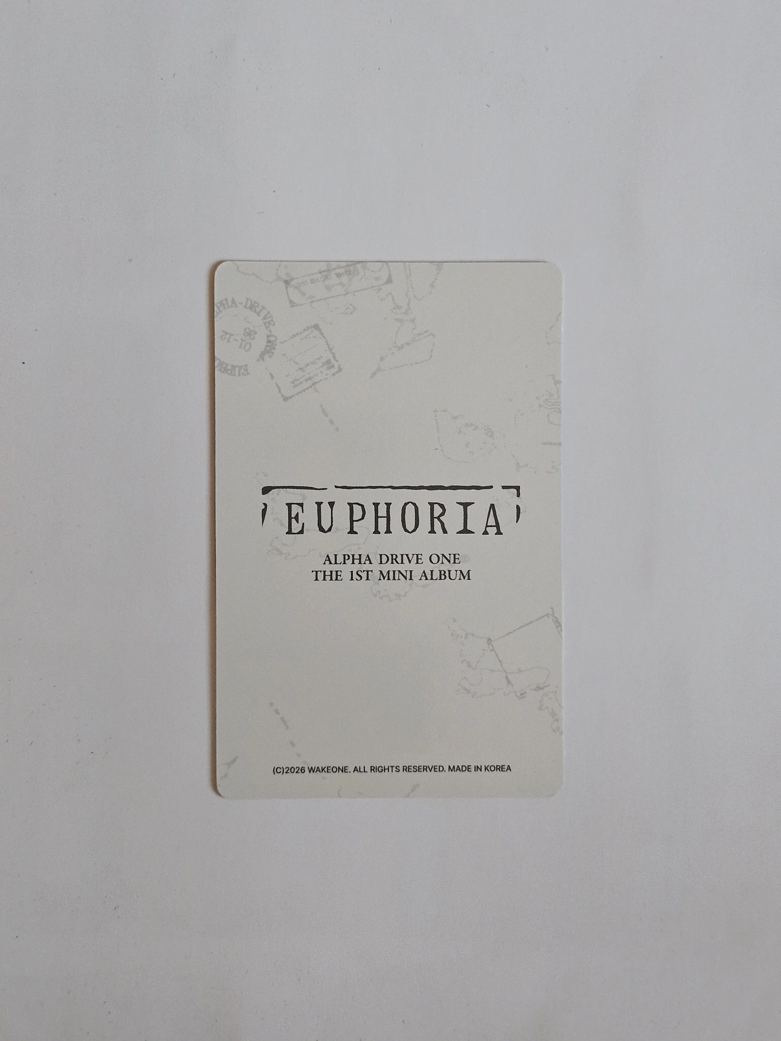 ALPHA DRIVE ONE Xinlong ALPHA DRIVE ONE - Xinlong - EUPHORIA Album merch lucky draw star road version listing photo 2