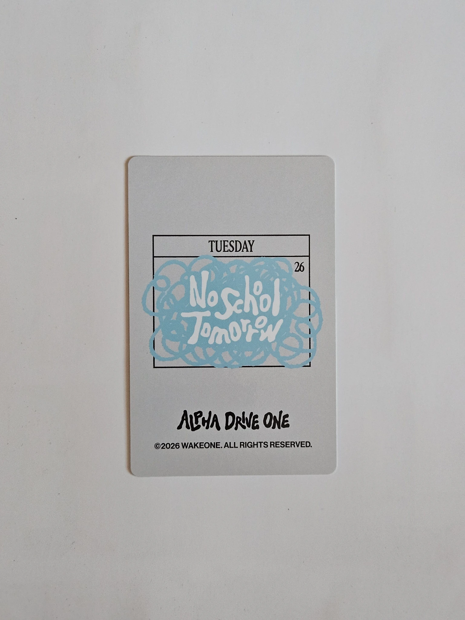 ALPHA DRIVE ONE Xinlong ALPHA DRIVE ONE - Xinlong - No School Tomorrow Album trading card merch photocard lucky draw (LD) listing photo 2