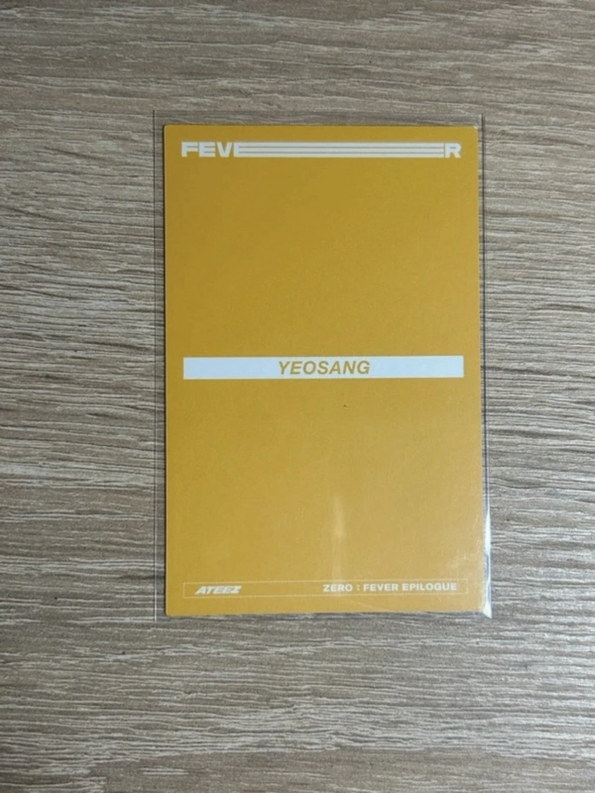 ATEEZ Yeosang ATEEZ - Yeosang - ZERO : FEVER EPILOGUE Album album photocard Z version limited version listing photo 2
