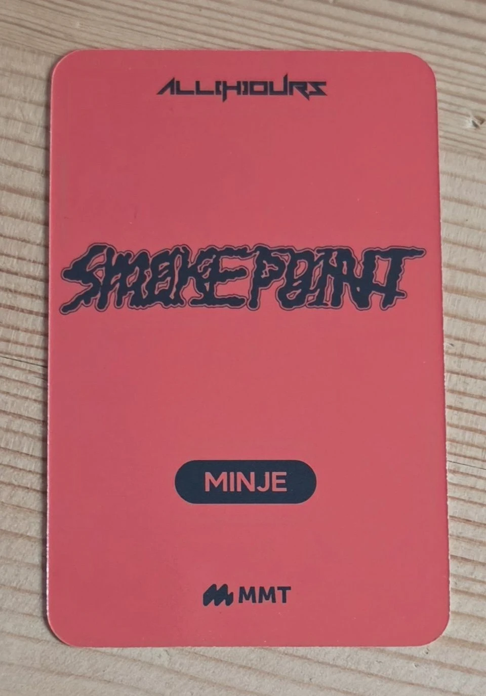 ALL(H)OURS Minje ALL(H)OURS - Minje - Smoke Point Album mymusictaste (mmt) round 2 video call/fancall listing photo 2