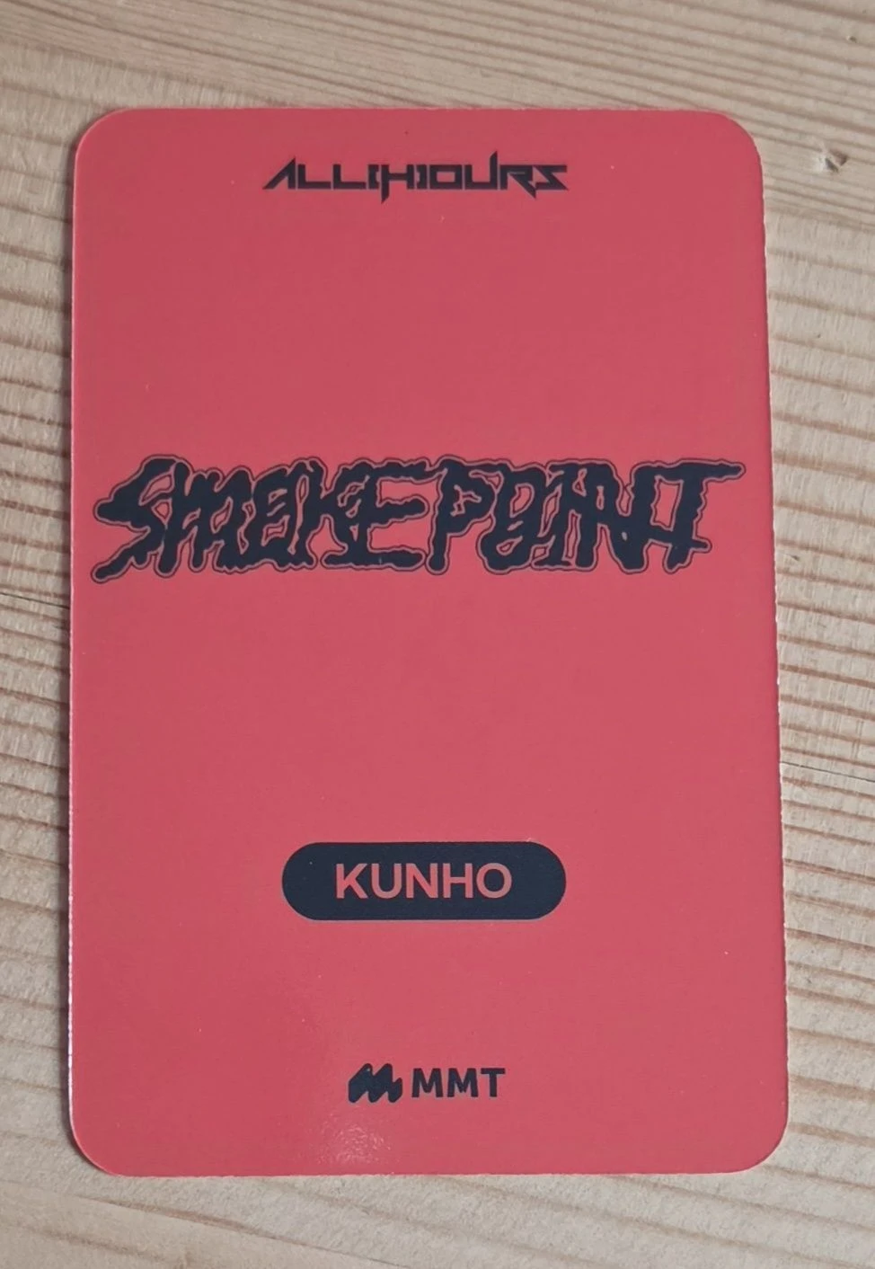 ALL(H)OURS Kunho ALL(H)OURS - Kunho - Smoke Point Album mymusictaste (mmt) round 2 video call (fancall) listing photo 2
