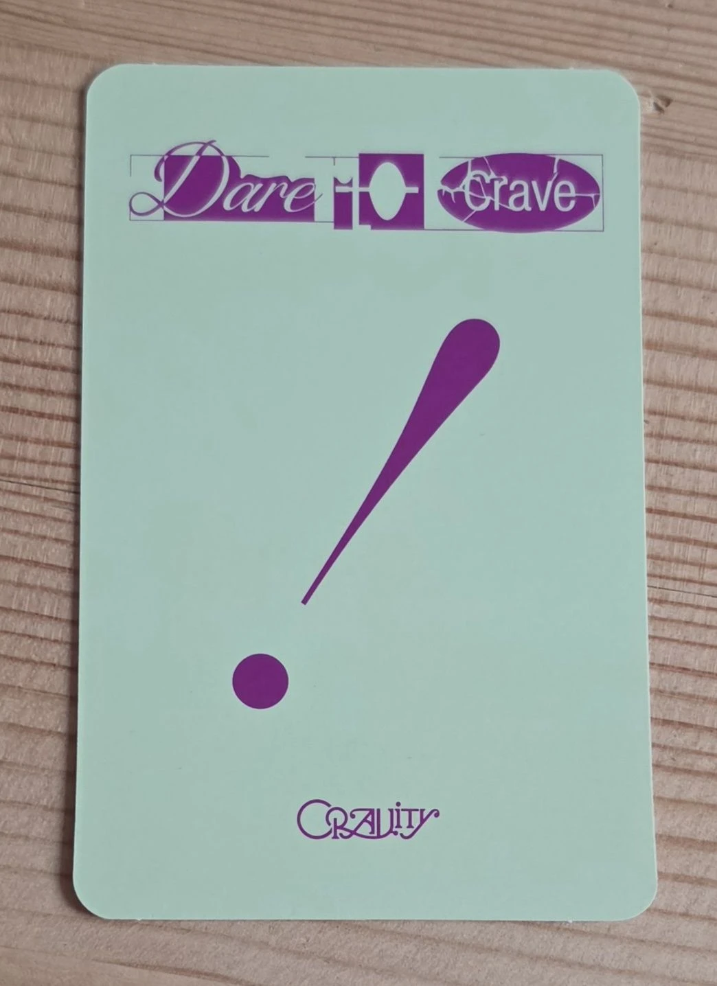 CRAVITY Hyeongjun CRAVITY - Hyeongjun - Dare to Crave Album album photocard exclamation mark version listing photo 2
