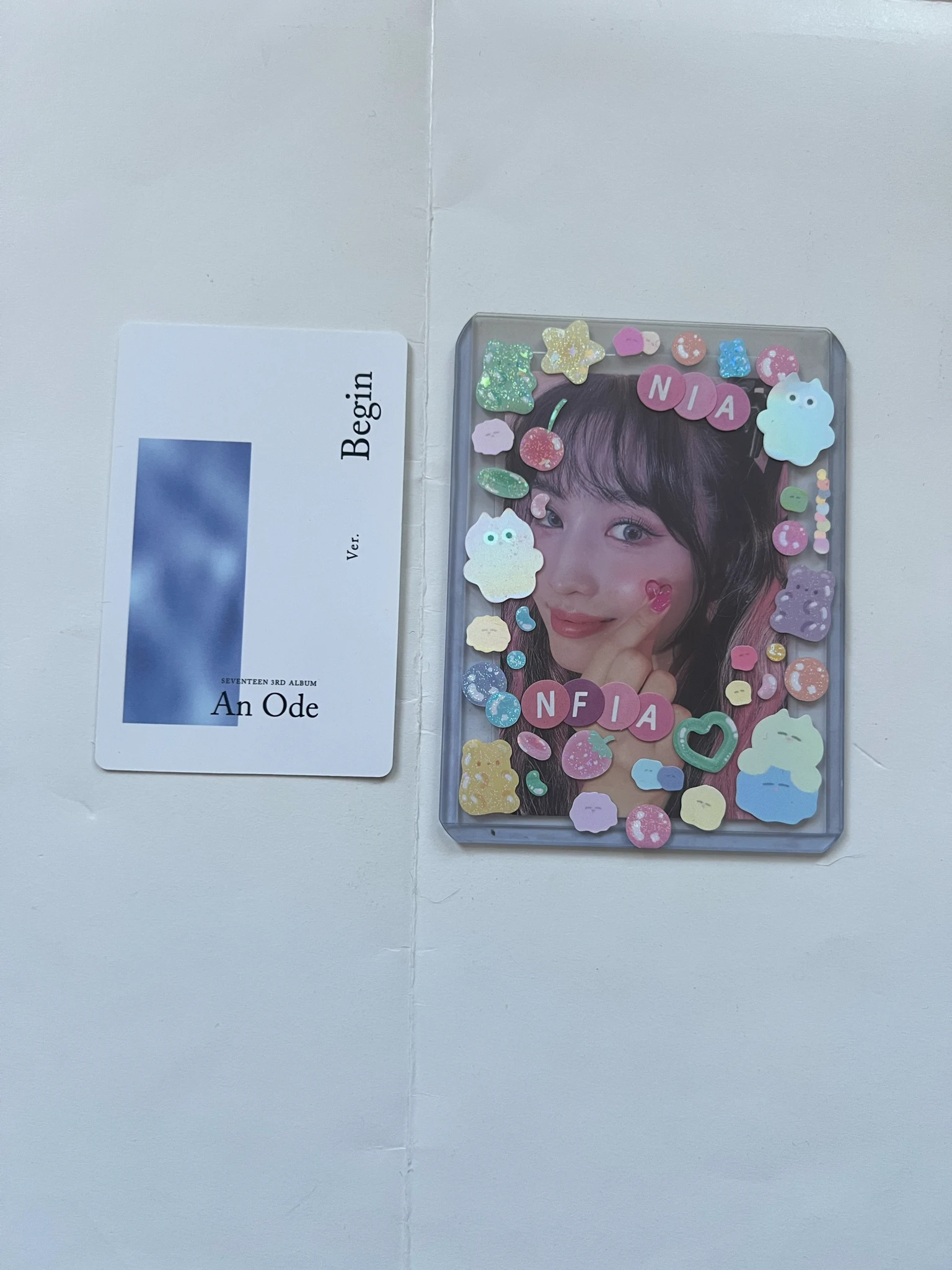 SEVENTEEN Seungkwan SEVENTEEN - Seungkwan - An Ode Album album photocard begin version white back listing photo 2