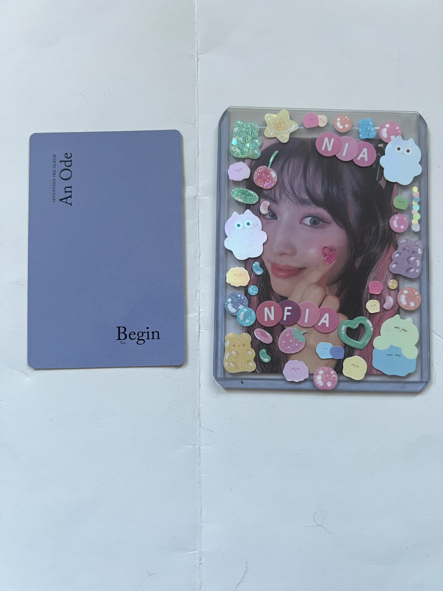 SEVENTEEN Seungkwan SEVENTEEN - Seungkwan - An Ode Album album photocard begin version blue back listing photo 2