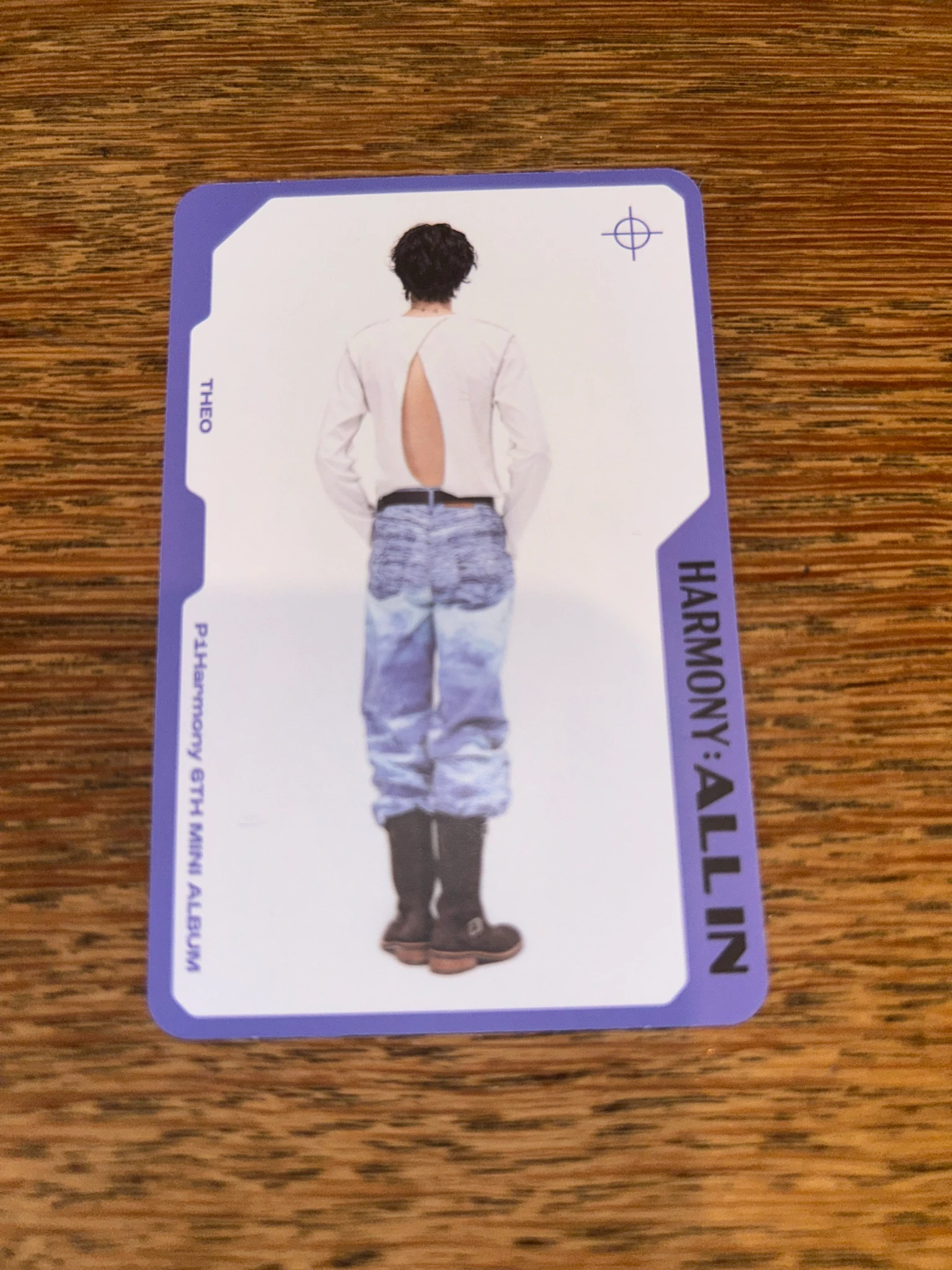 P1Harmony Theo P1Harmony - Theo - Harmony: All In Album flow in version character card version album photocard listing photo 2