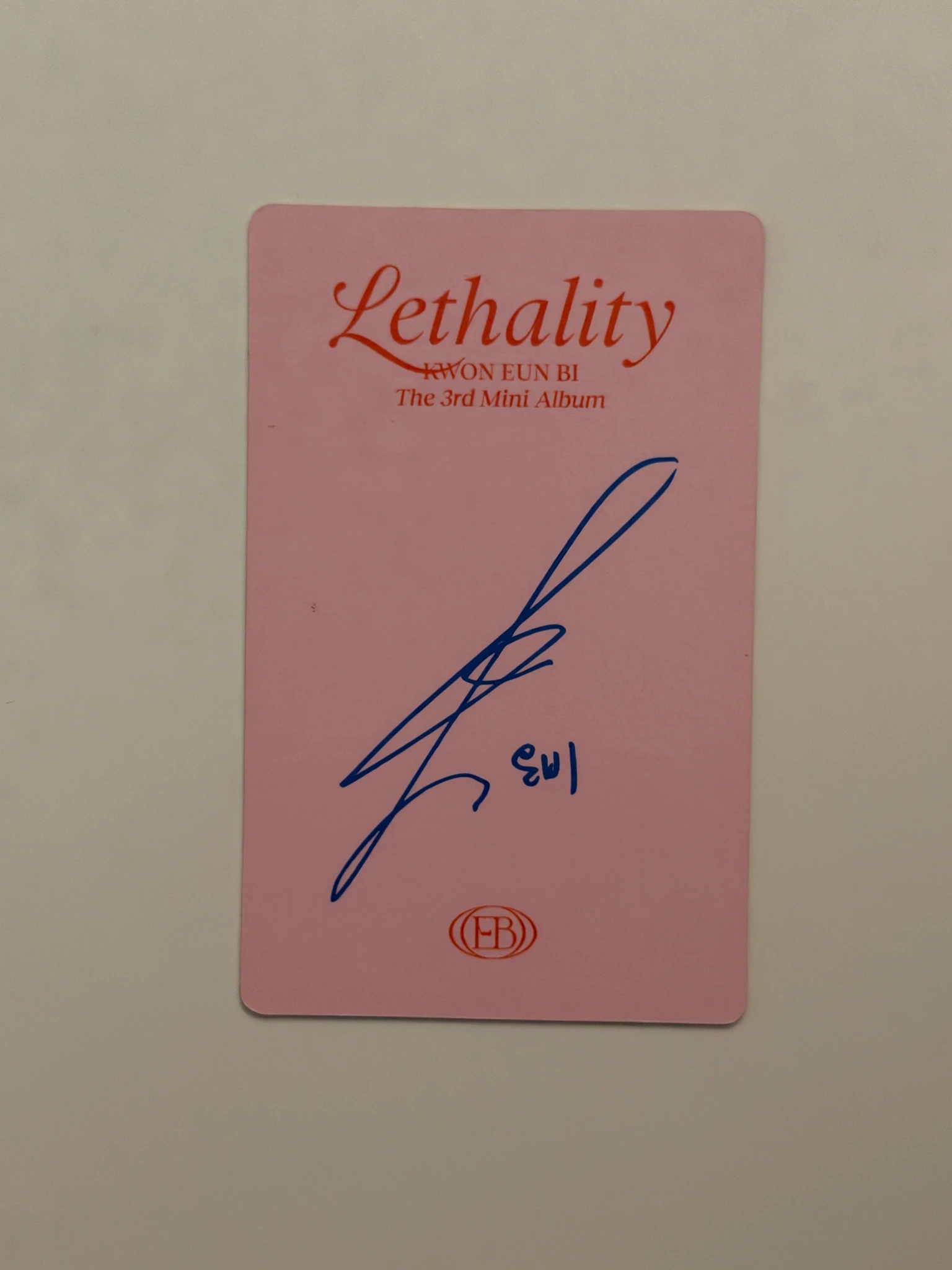 Kwon Eunbi Kwon Eunbi Kwon Eunbi - Kwon Eunbi - Lethality Album album photocard photobook version listing photo 2