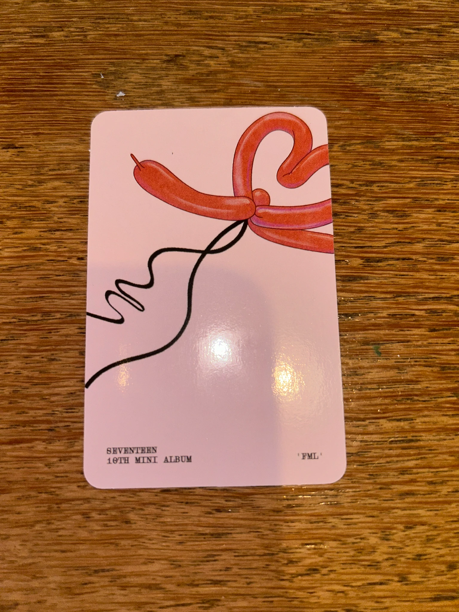 SEVENTEEN Vernon SEVENTEEN - Vernon - FML Album album photocard carat ver. listing photo 2