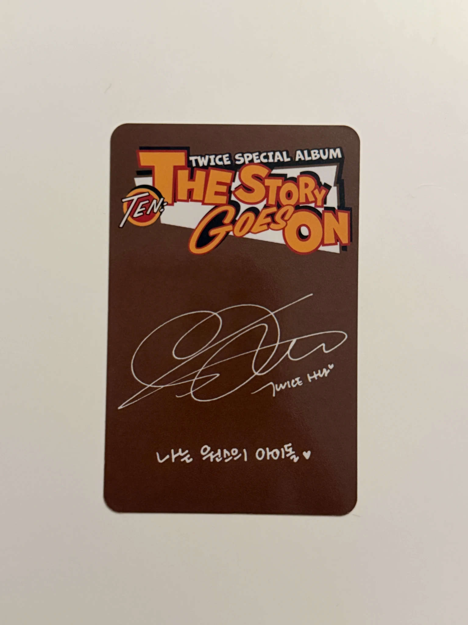TWICE Sana TWICE - Sana - TEN: The Story Goes On Album album photocard Cast Ver. listing photo 2