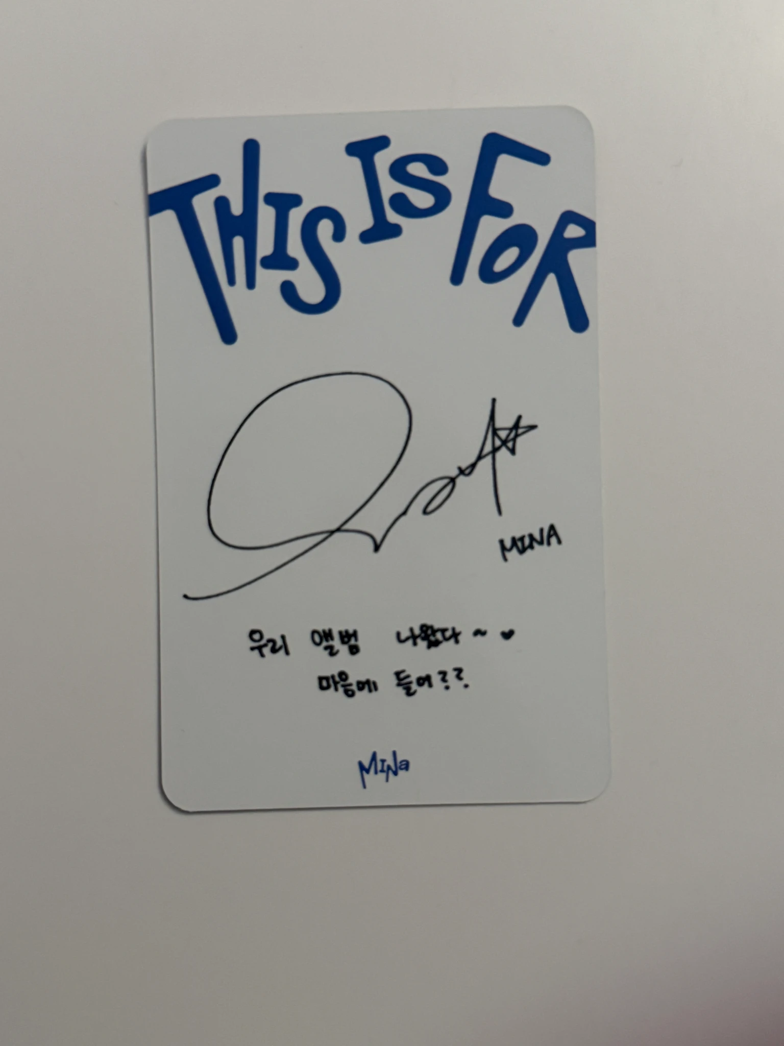 TWICE Mina TWICE-Mina-Album-this is for listing photo 2