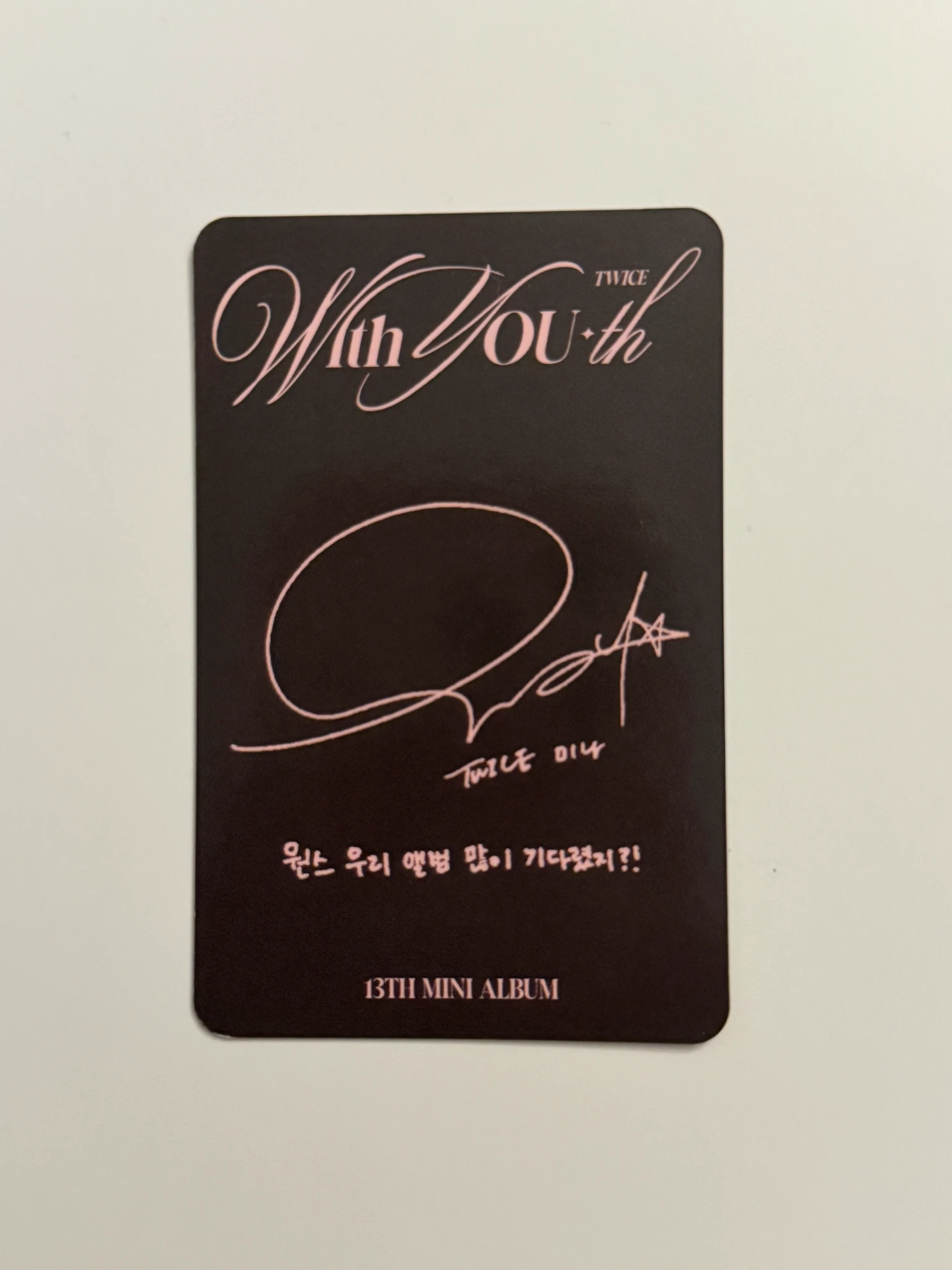 TWICE Mina TWICE-Mina-Album-with you-th listing photo 2
