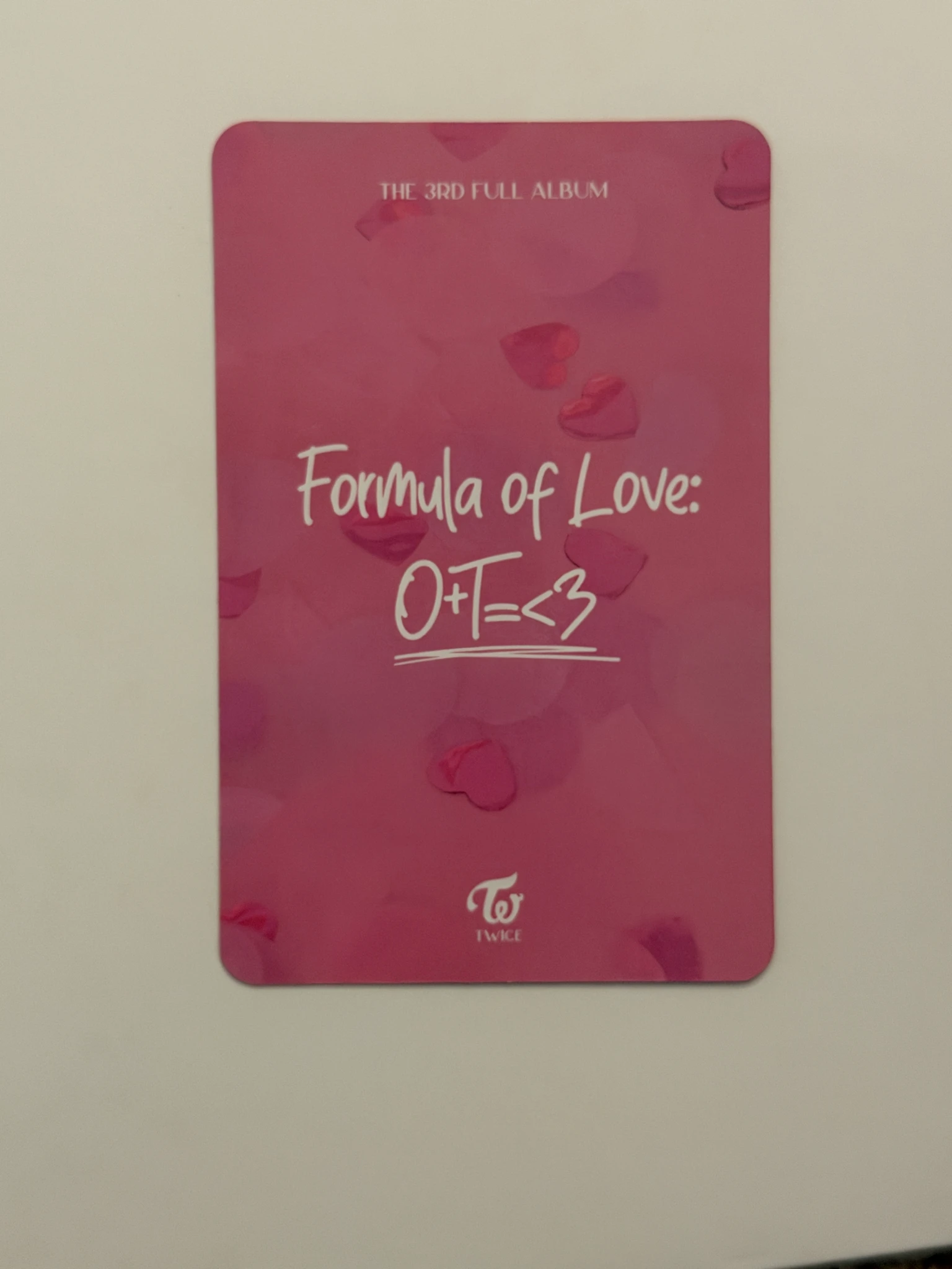 TWICE TWICE - Formula of Love: O+T=<3 Album album photocard horizontal listing photo 2