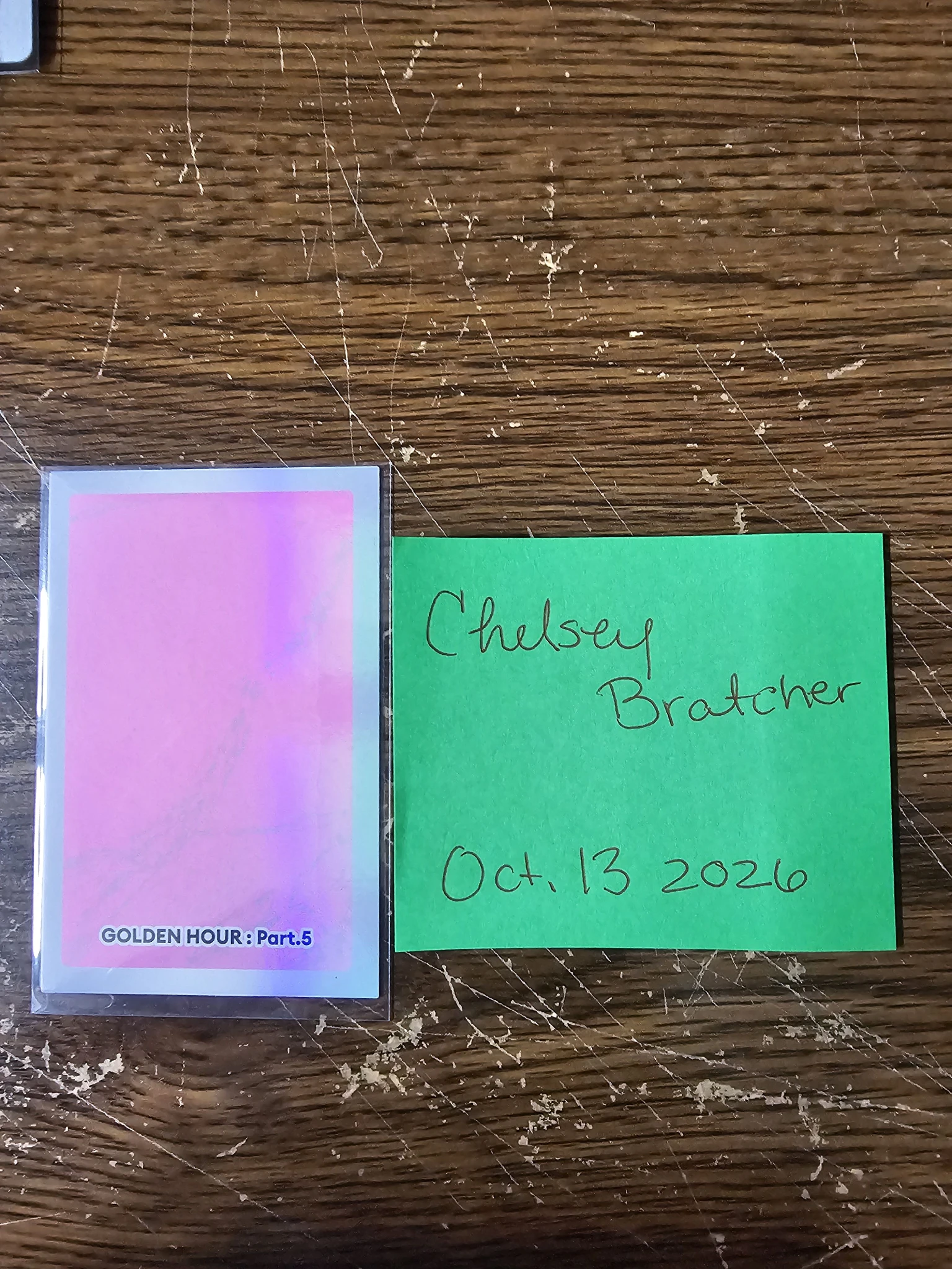 ATEEZ Seonghwa ATEEZ - Seonghwa - GOLDEN HOUR : Part.5 Album character card holographic (hologram) listing photo 2