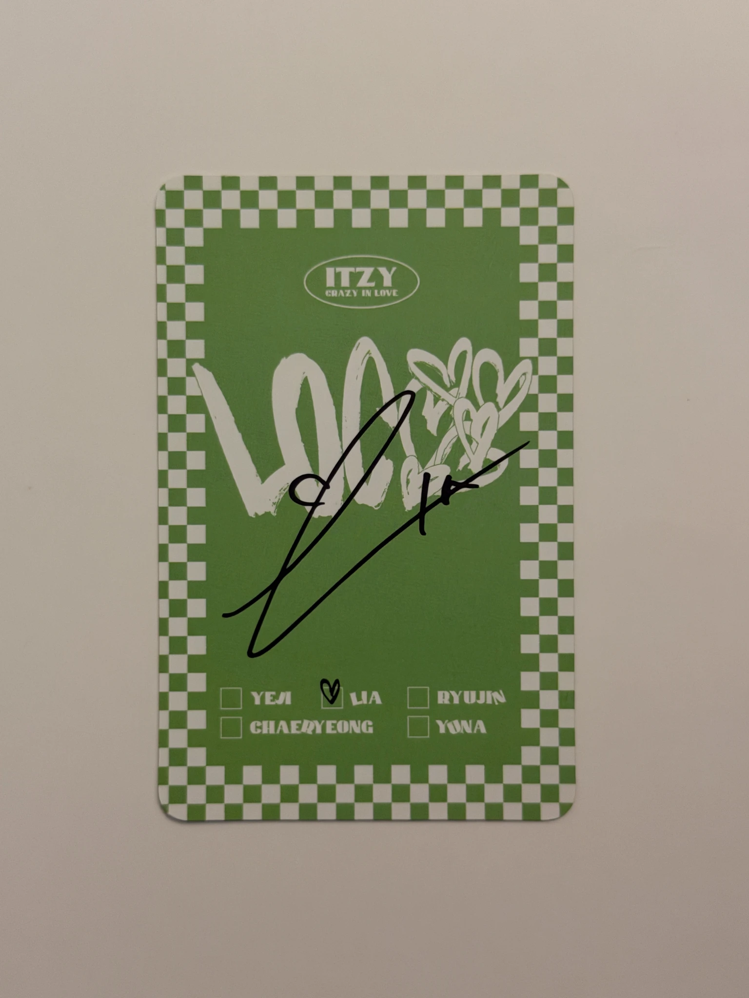 ITZY Lia ITZY - Lia - Crazy in Love Album album photocard listing photo 2
