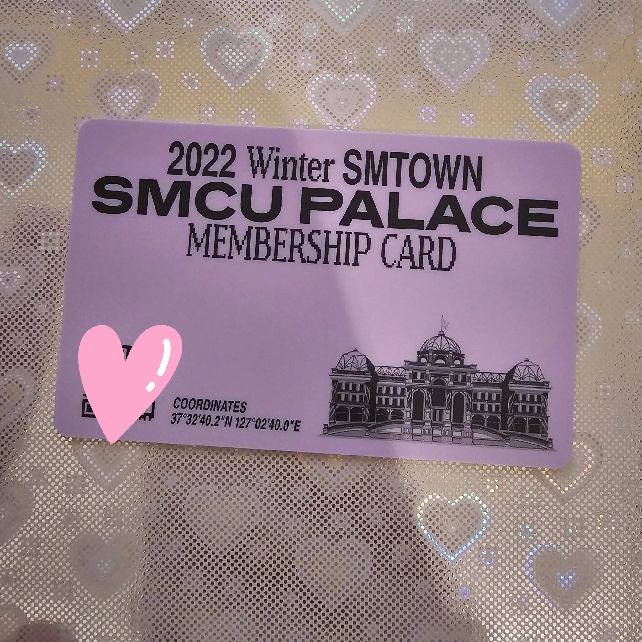 NCT Jungwoo NCT - Jungwoo - 2022 Winter SMTOWN: SMCU PALACE Album album photocard membership card version pvc card id card horizontal listing photo 2