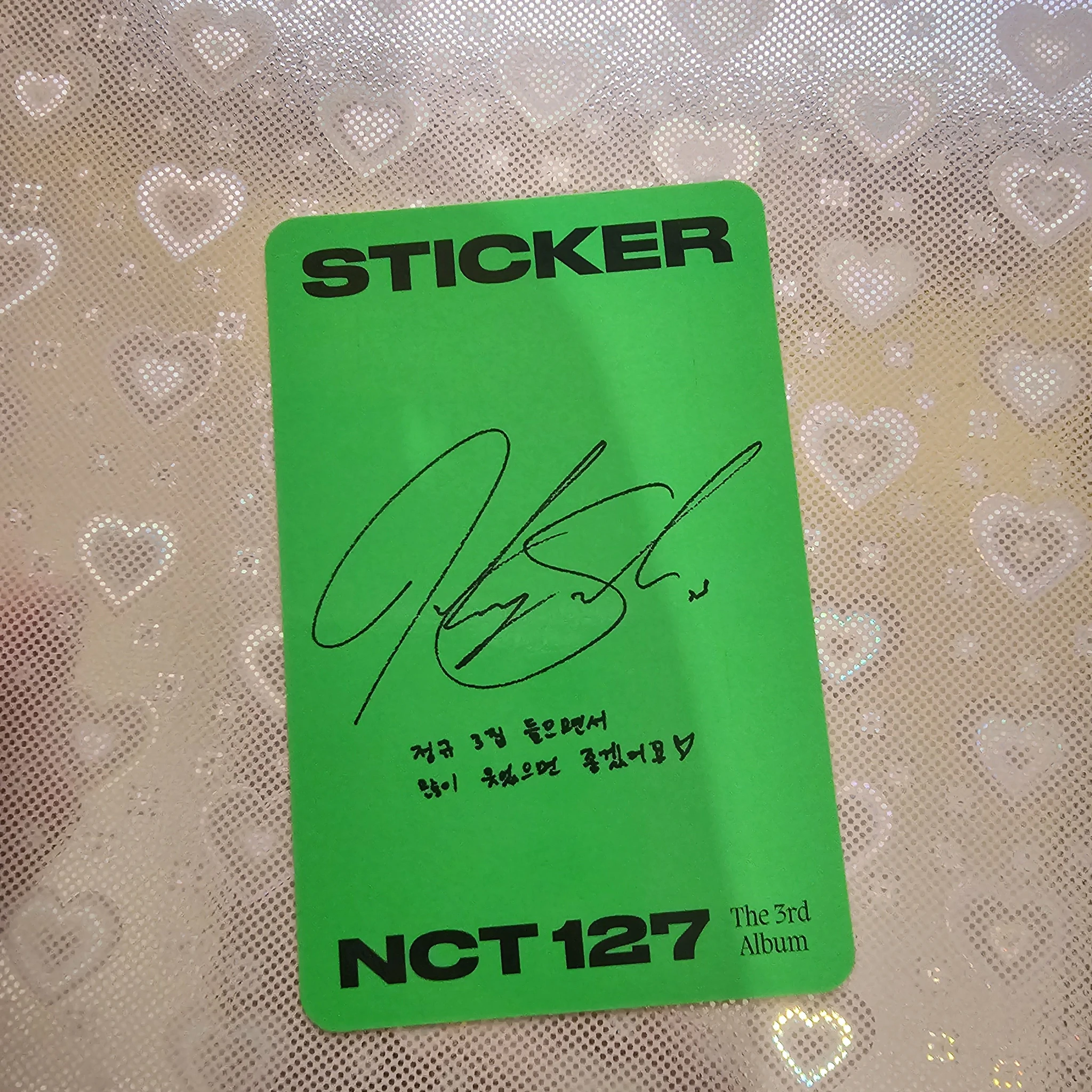NCT 127 Johnny NCT 127 - Johnny - Sticker Album album photocard jewel case version ar card listing photo 2