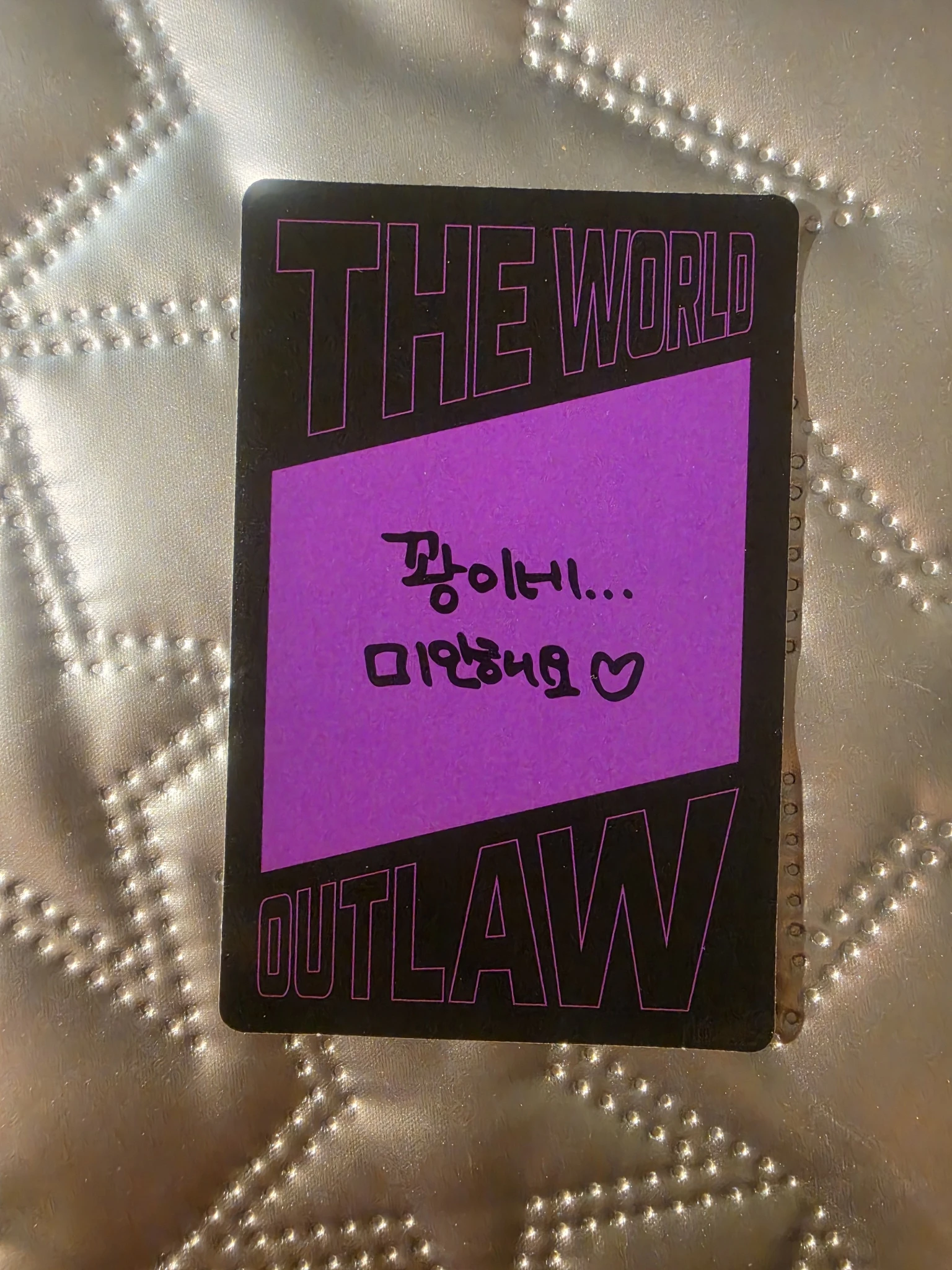 ATEEZ San ATEEZ - San - THE WORLD EP.2 : OUTLAW Album album photocard Z version version 2 listing photo 2