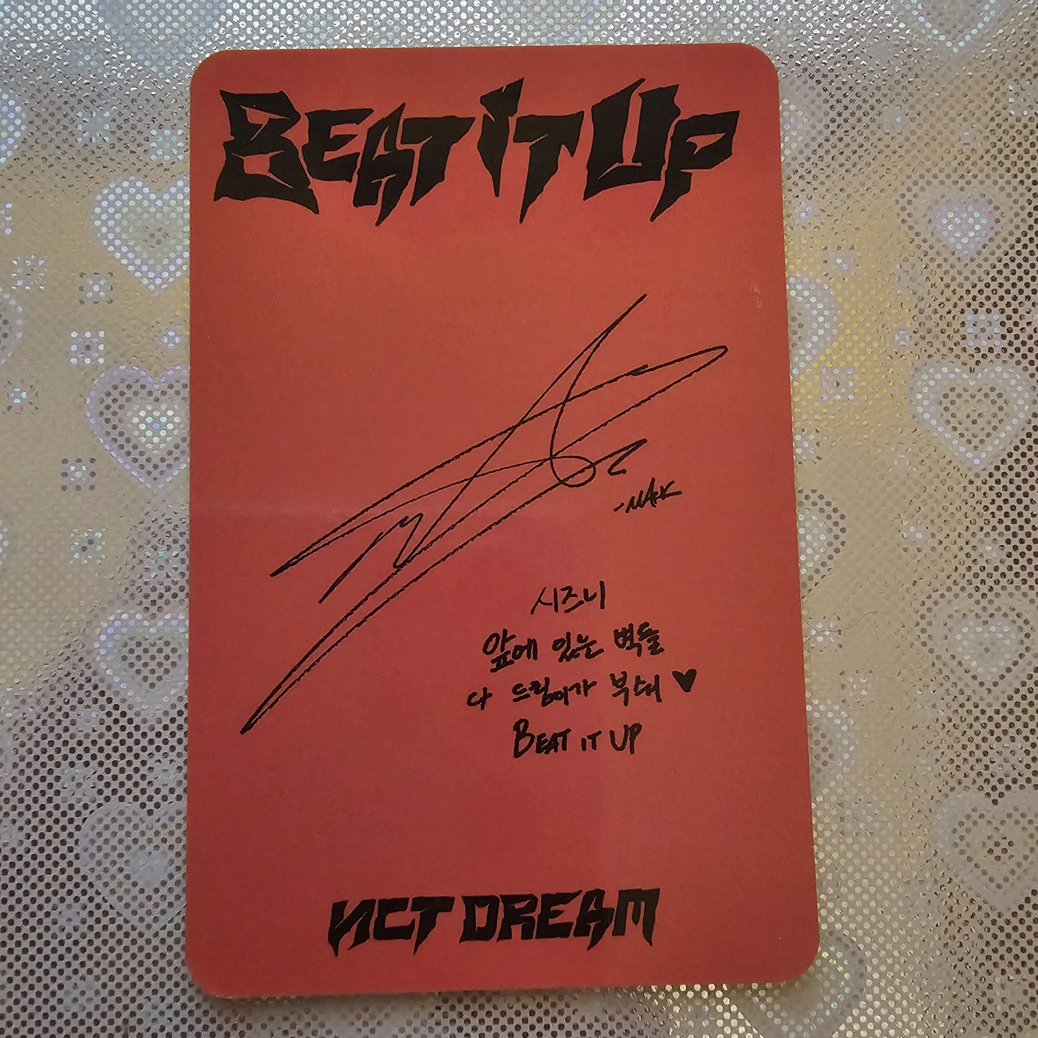 NCT DREAM Mark NCT DREAM - Mark - Beat It Up Album album photocard beat it up version listing photo 2