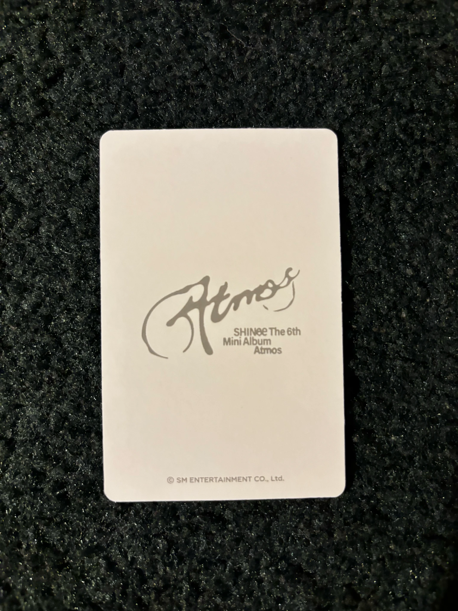 SHINee Onew SHINee - Onew - Atmos - The 6th Mini Album Album merch photocard trading card set listing photo 2