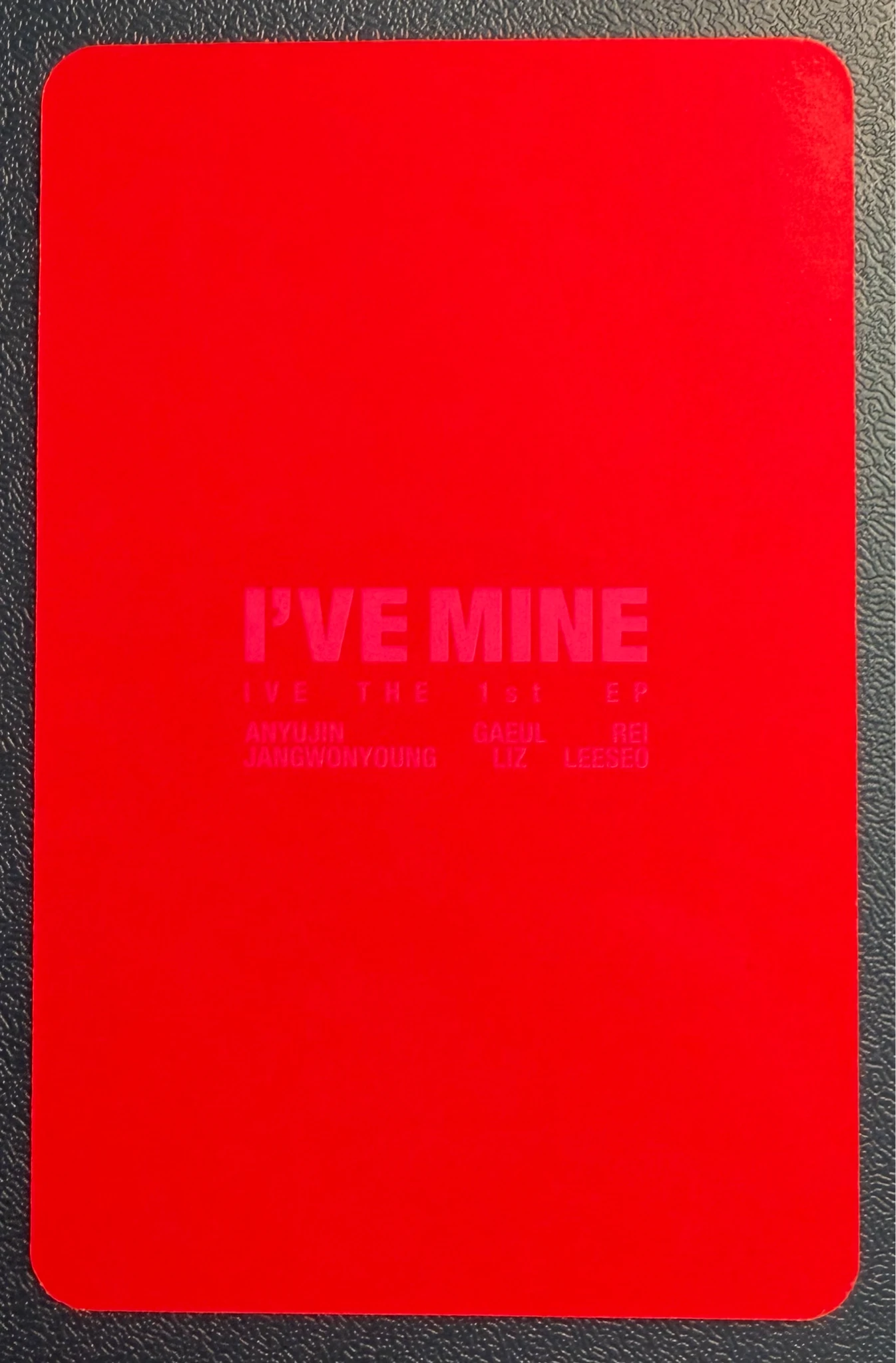 IVE Yujin IVE - Yujin - I've Mine Album off the record version album photocard listing photo 2