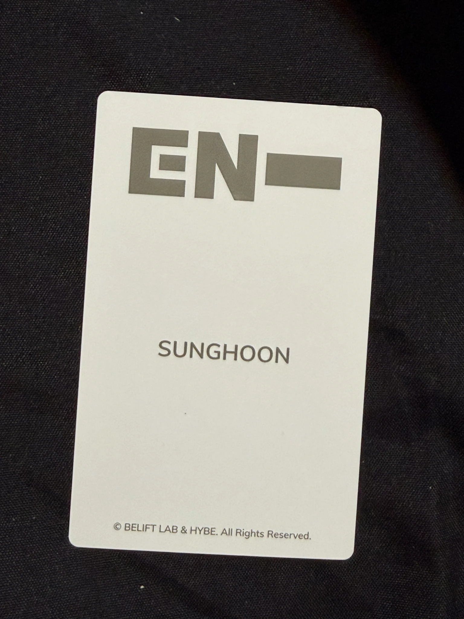 ENHYPEN Sunghoon ENHYPEN - Sunghoon - Official Light Stick Ver. 2 Other lightstick photocard set listing photo 2