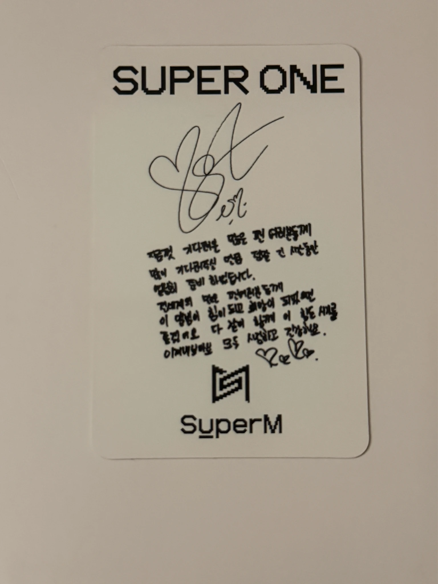 SuperM Taeyong SuperM - Taeyong  - Super One Album listing photo 2