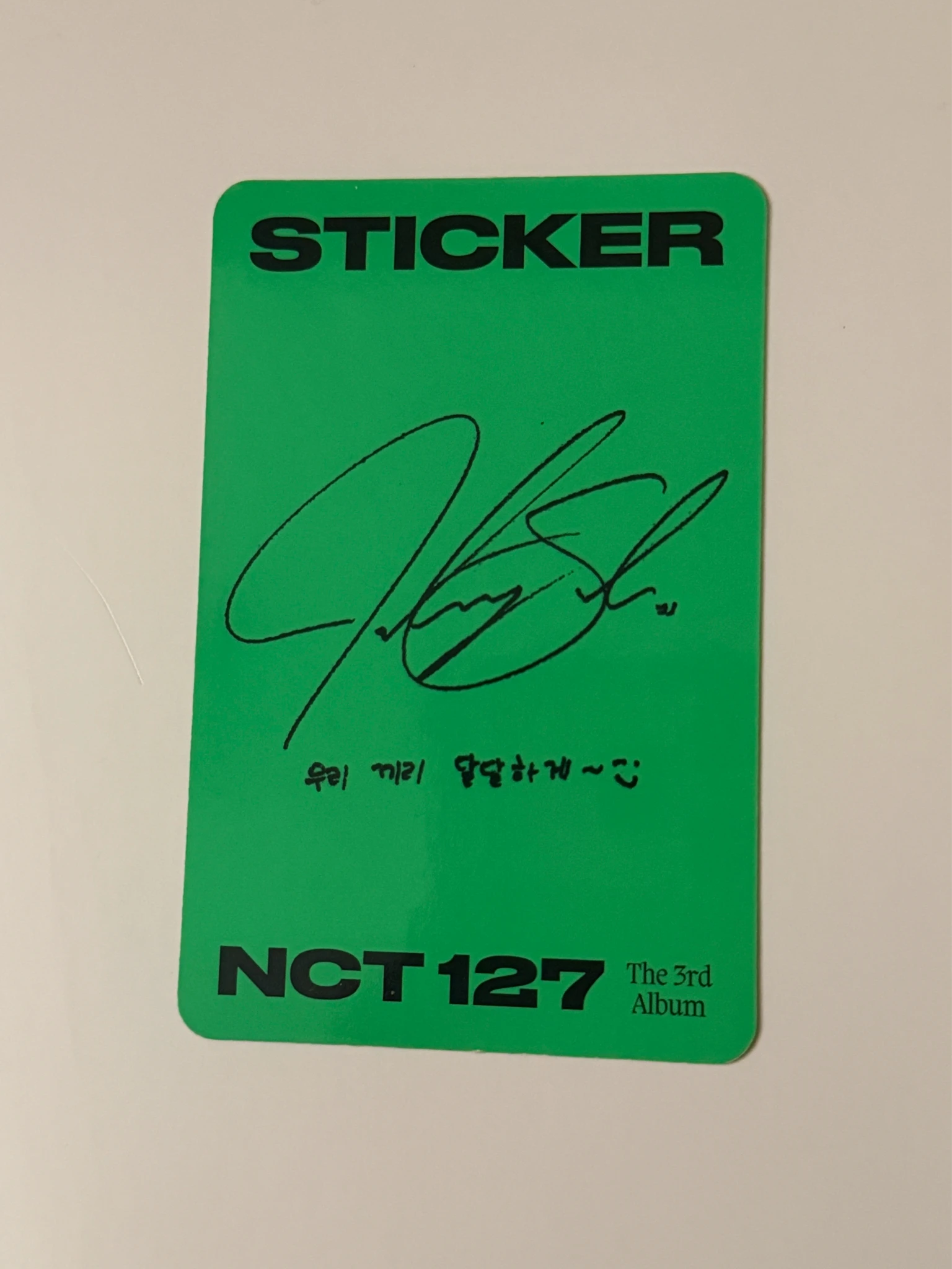 NCT 127 Johnny NCT 127 - Johnny  - Sticker Album listing photo 2