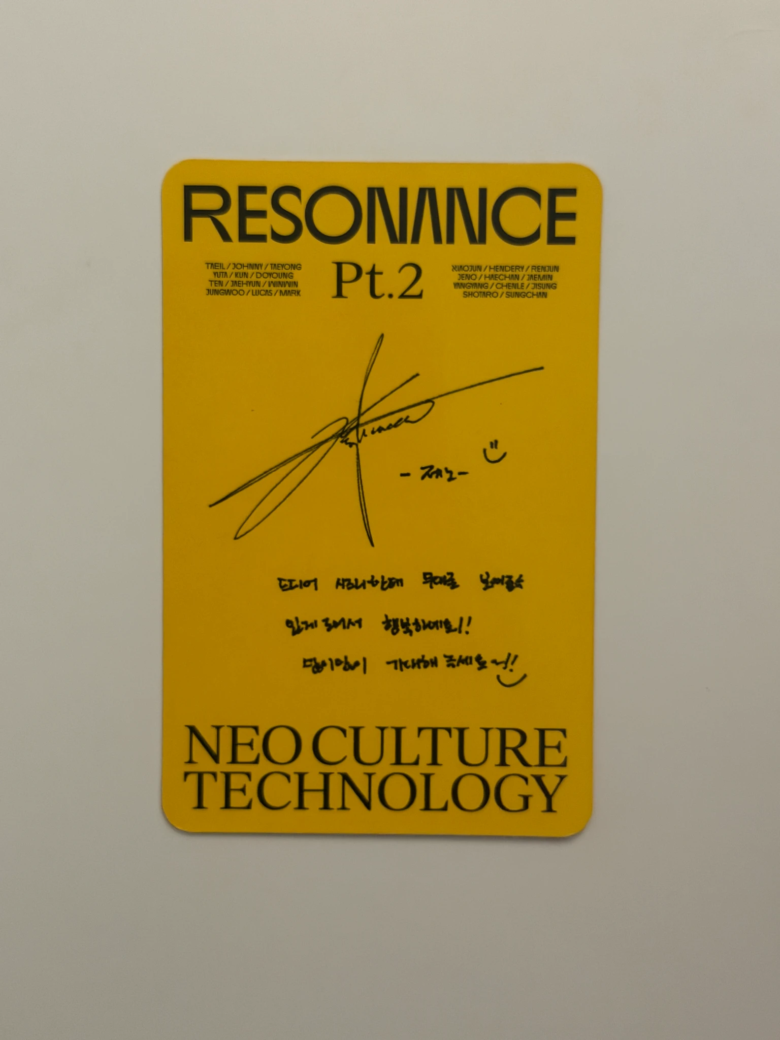 NCT Jeno NCT - Jeno - NCT 2020 Resonance Pt.2 Album album photocard departure version listing photo 2