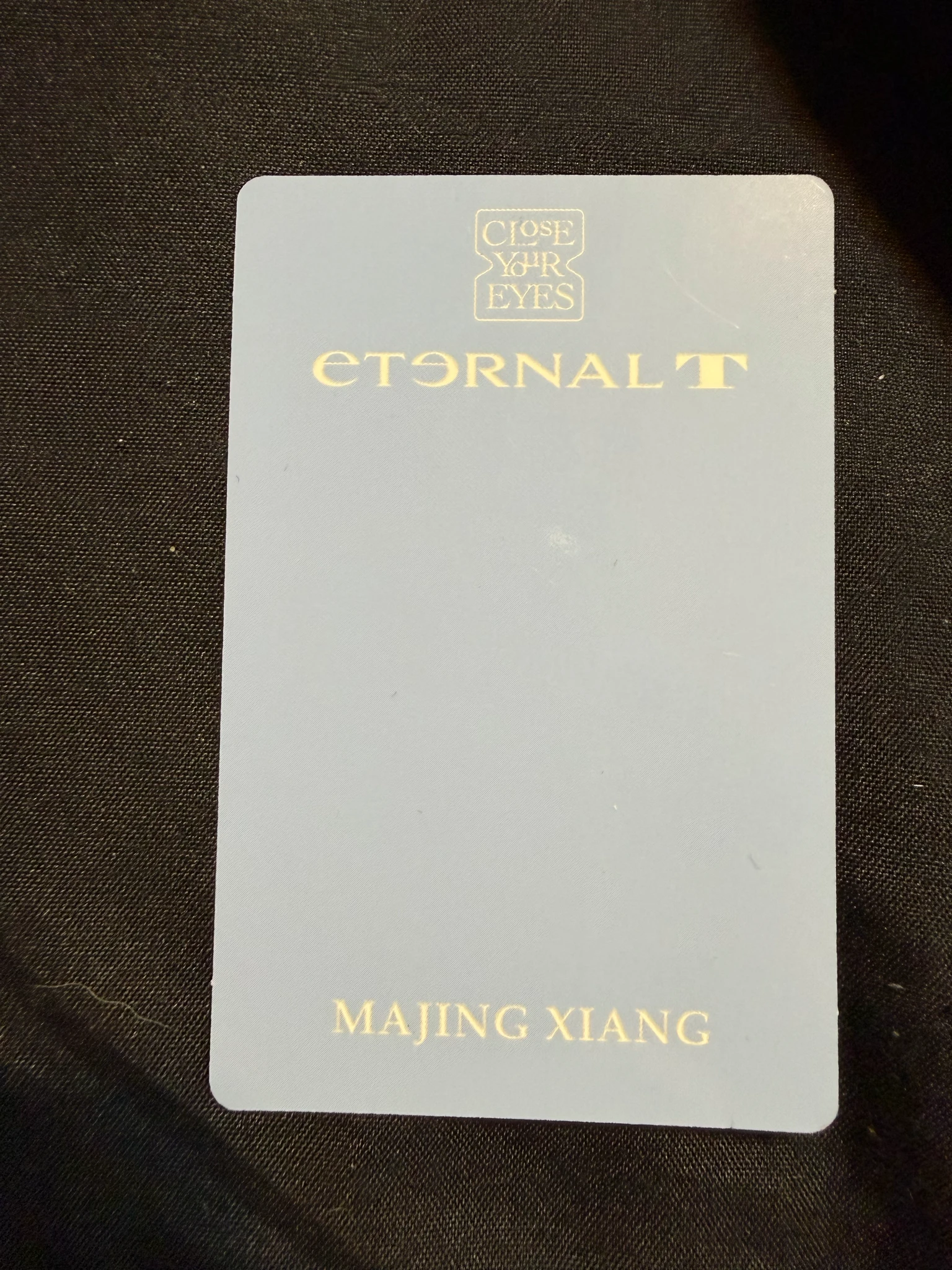 CLOSE YOUR EYES Ma Jingxiang CLOSE YOUR EYES - Ma Jingxiang - ETERNALT Album jewel version album photocard listing photo 2