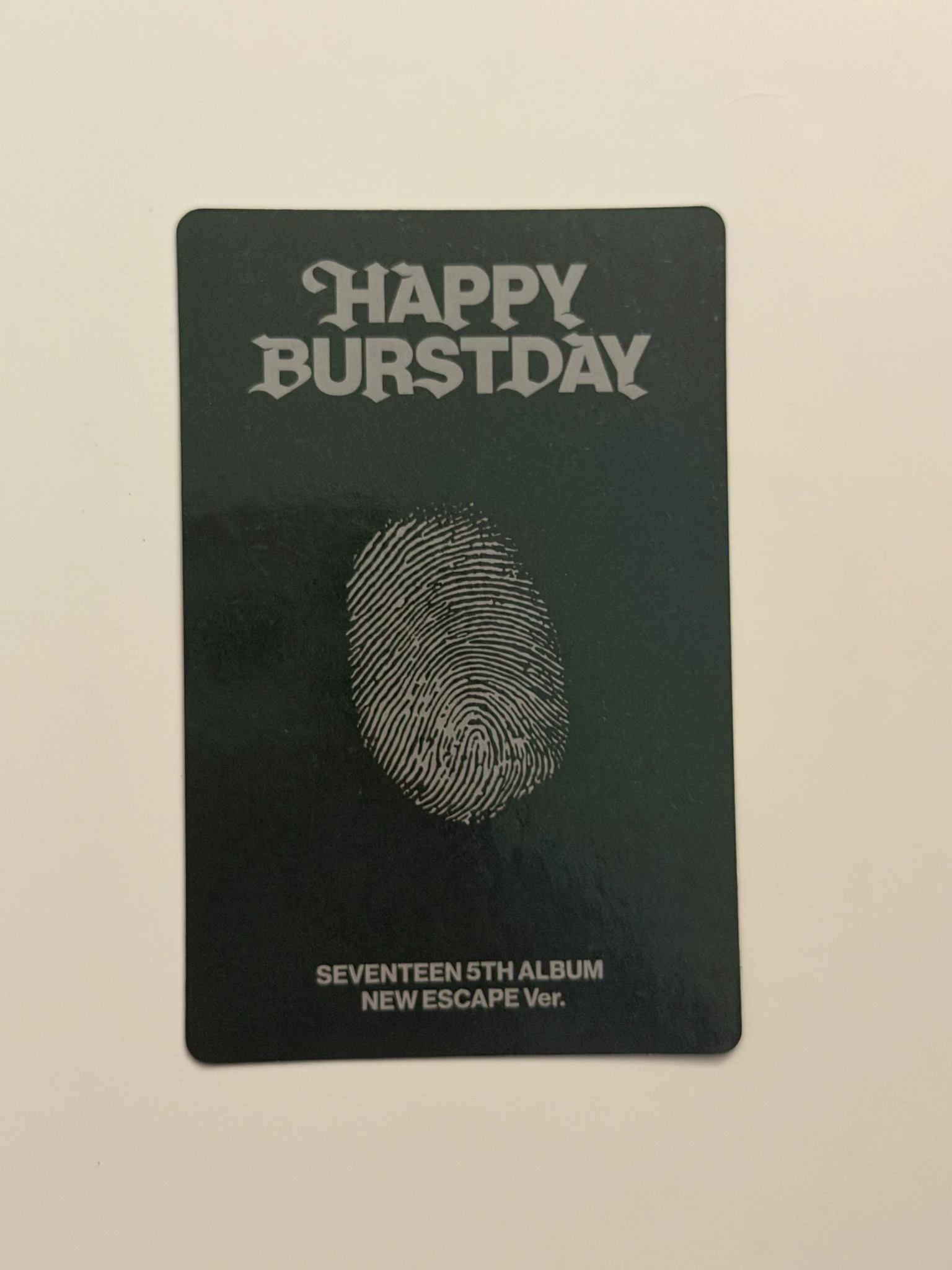 SEVENTEEN Woozi SEVENTEEN - Woozi - HAPPY BURSTDAY Album album photocard new escape version listing photo 2