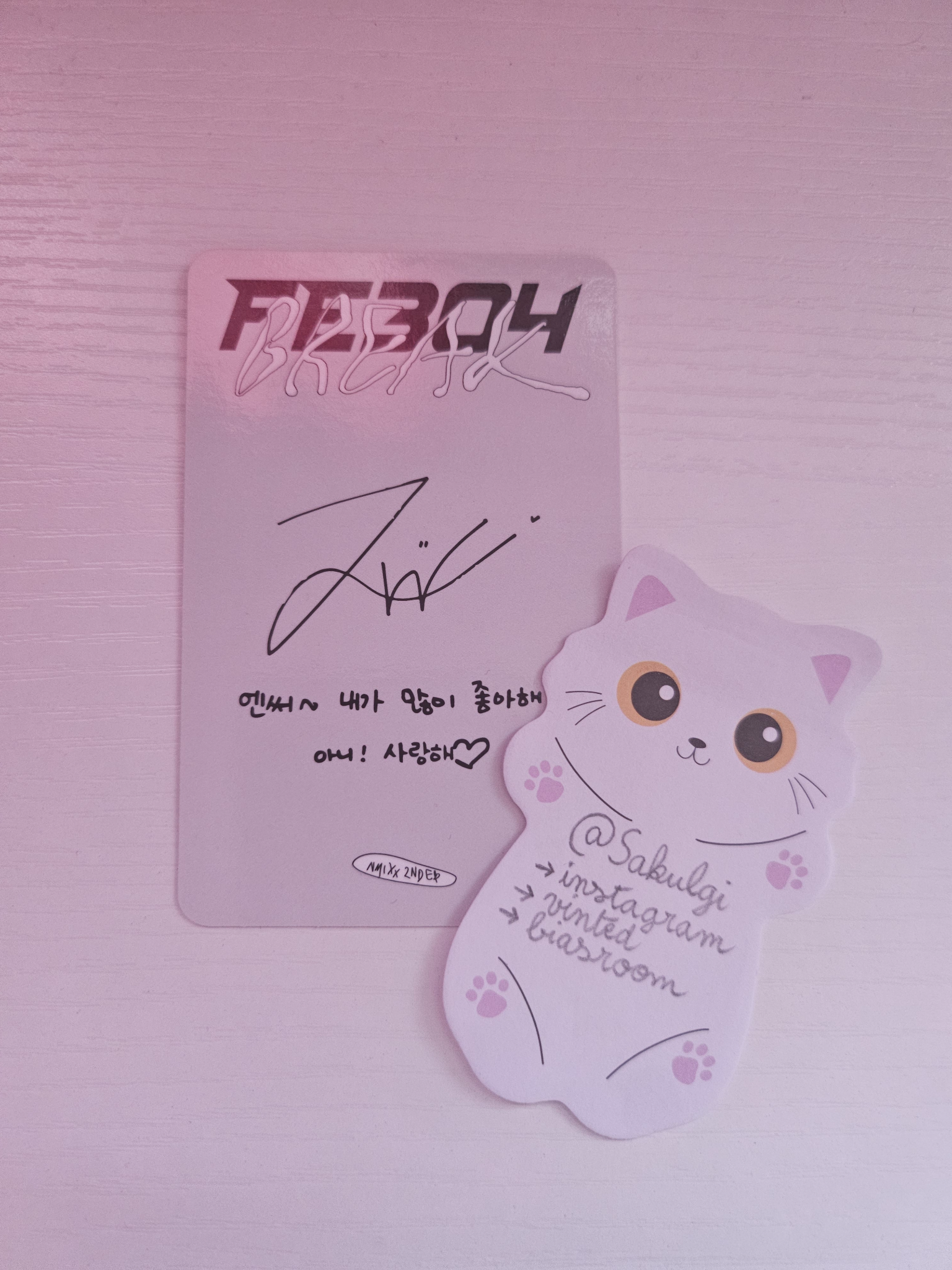 NMIXX Jiwoo NMIXX - Jiwoo - Fe3O4: BREAK Album album photocard square one ver. listing photo 2