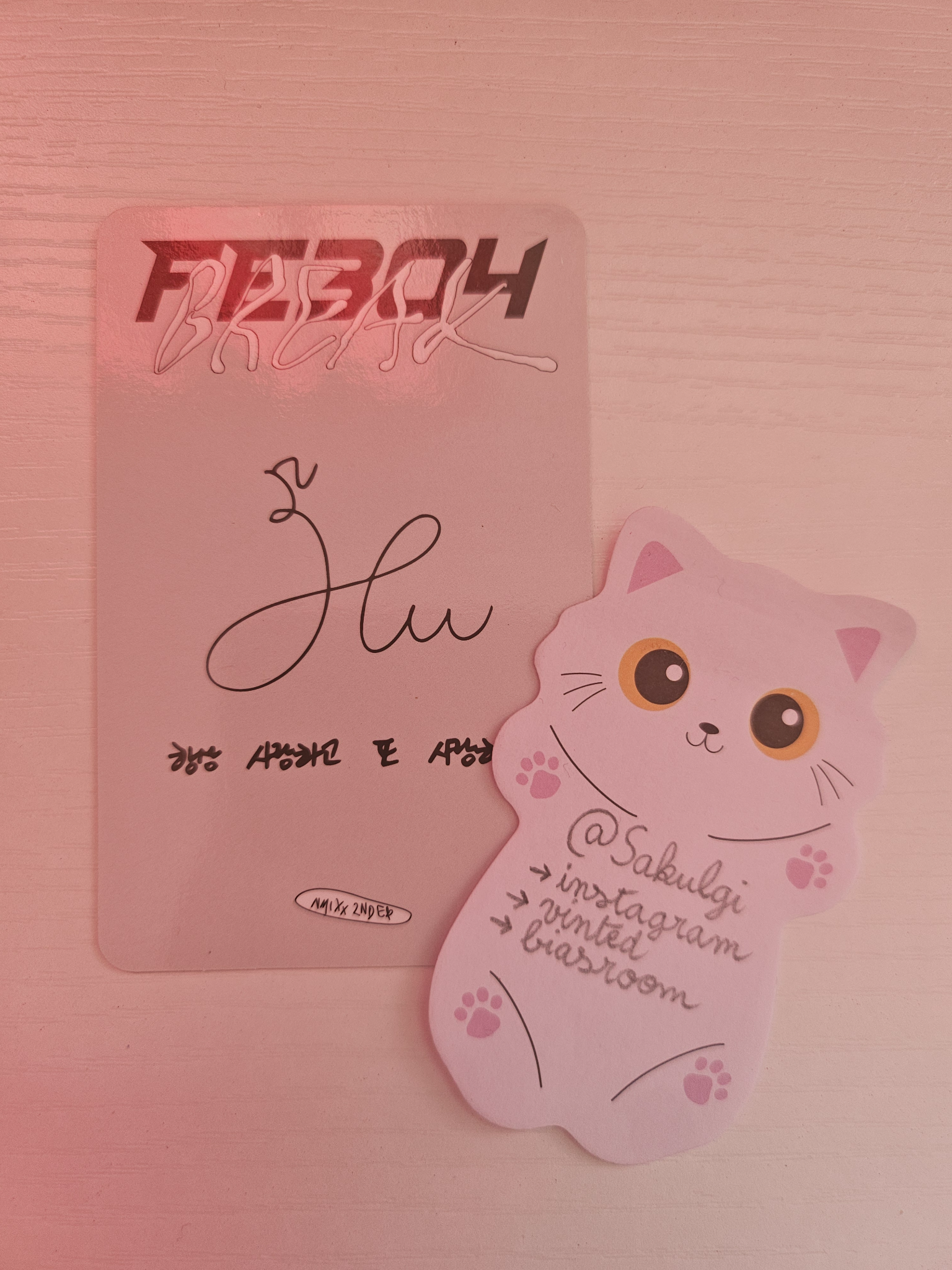 NMIXX Haewon NMIXX - Haewon - Fe3O4: BREAK Album album photocard square one version listing photo 2