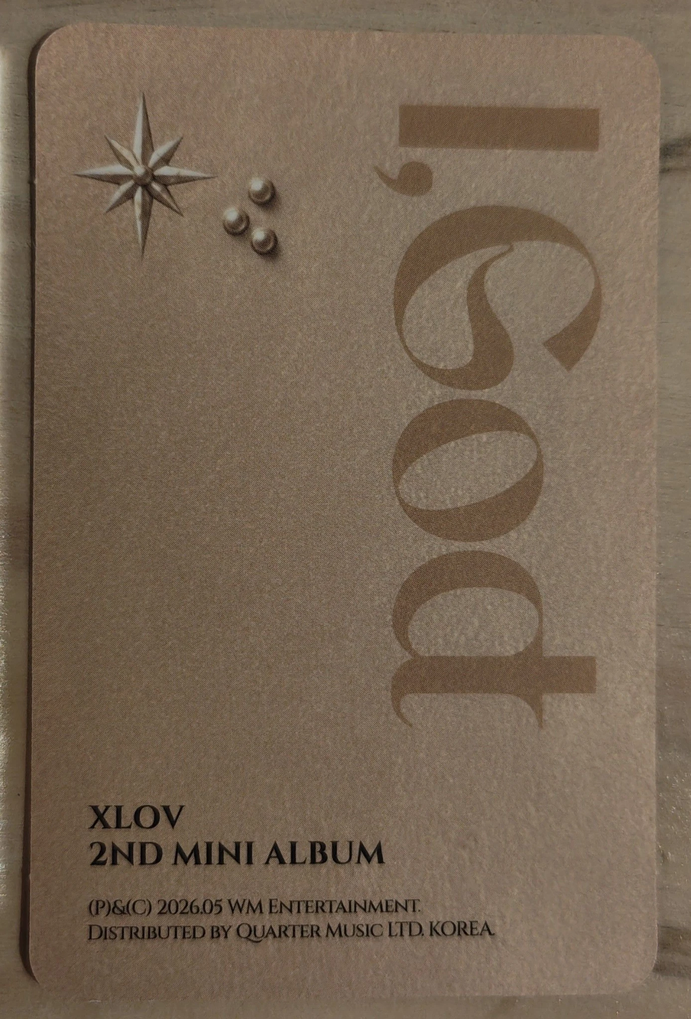XLOV Rui XLOV - Rui - I, God Album album photocard G version listing photo 2