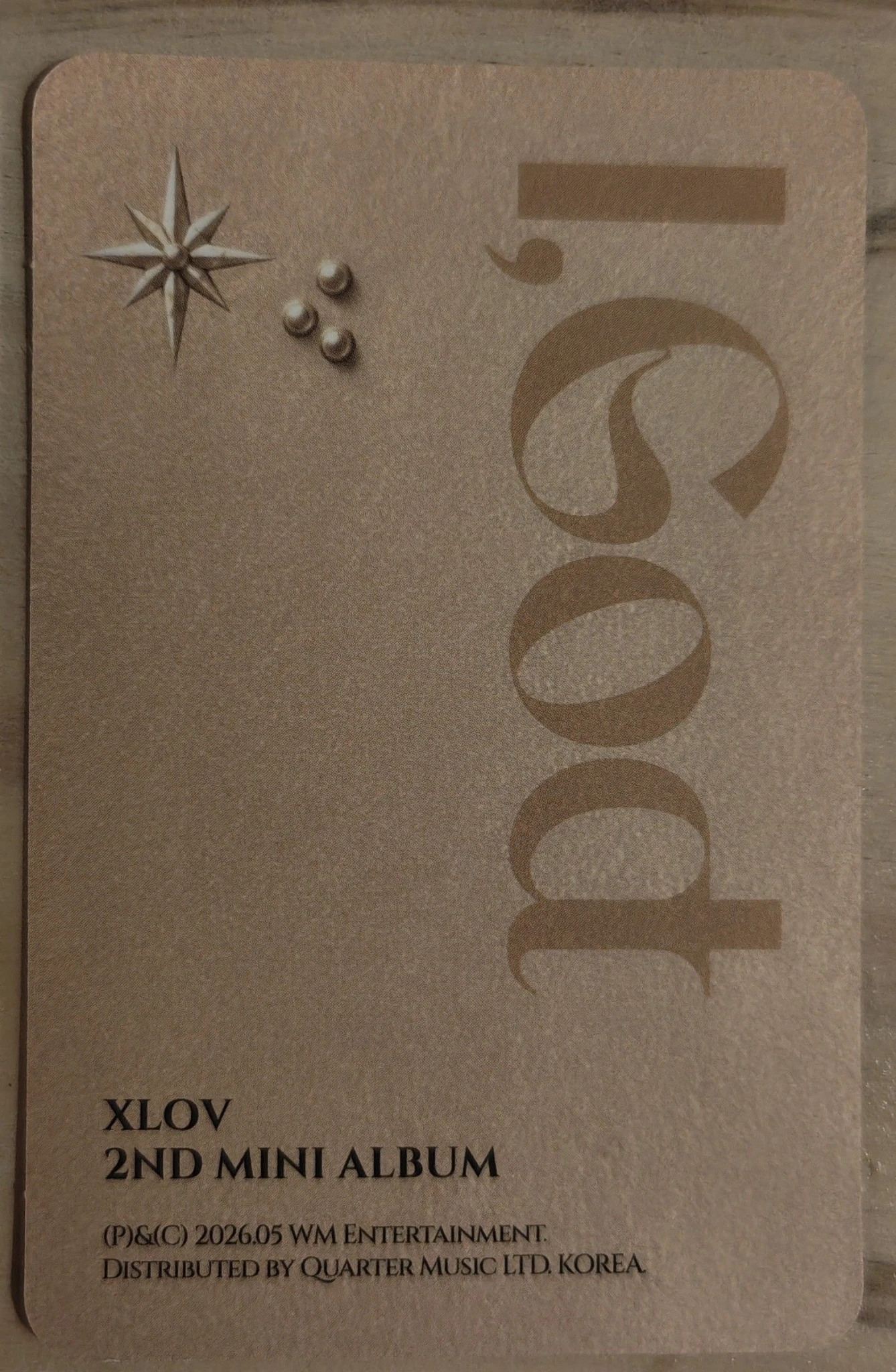 XLOV Rui XLOV - Rui - I, God Album album photocard listing photo 2