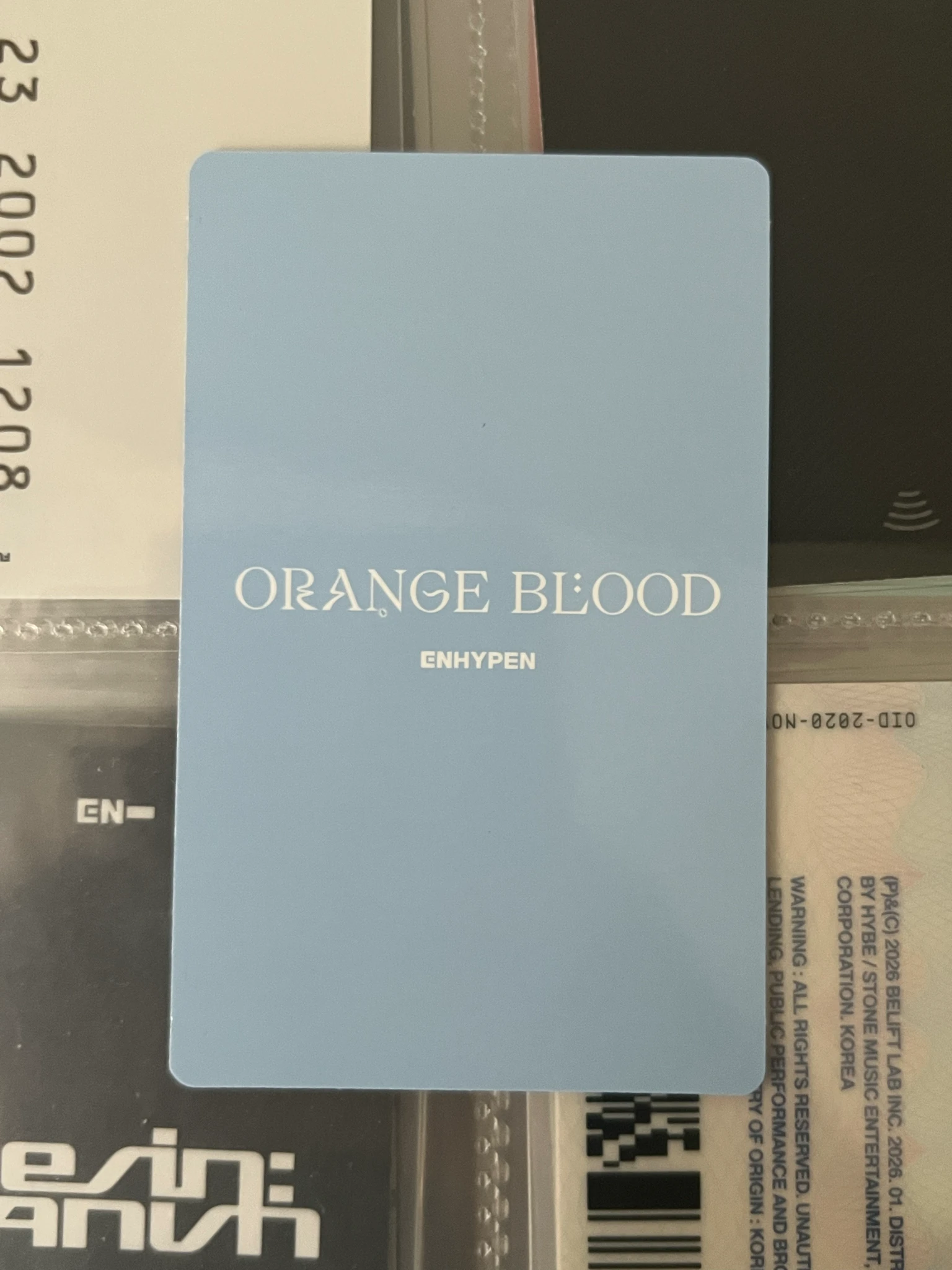 ENHYPEN Sunghoon ENHYPEN - Sunghoon - ORANGE BLOOD Album listing photo 2