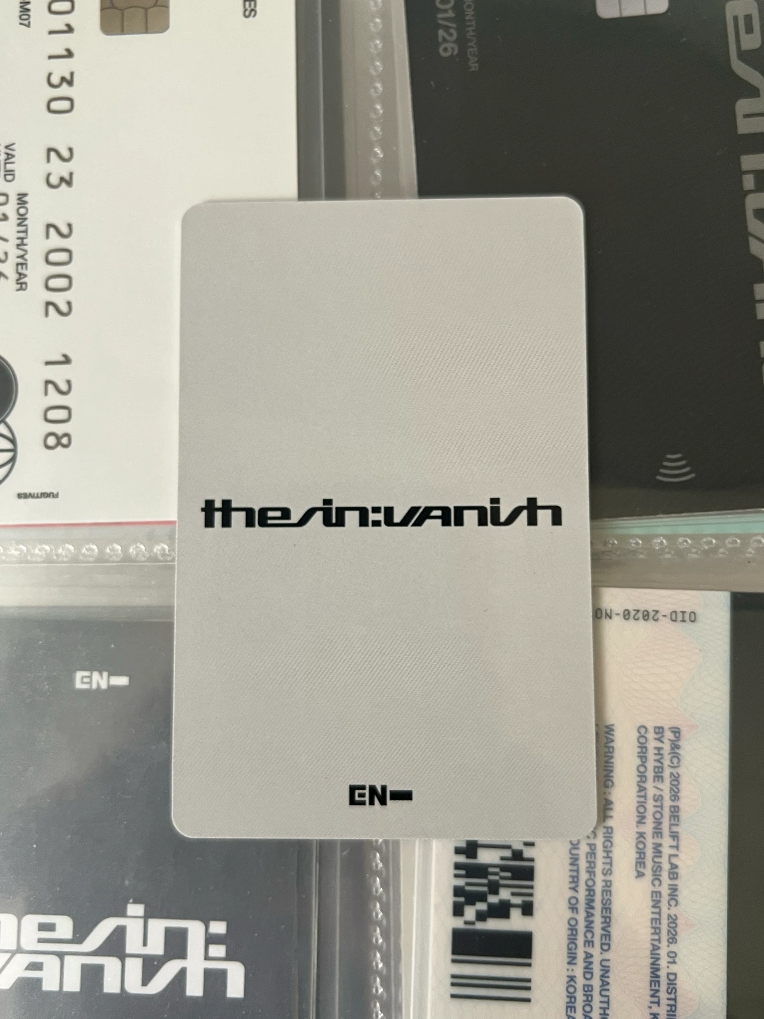 ENHYPEN Jungwon ENHYPEN - Jungwon - THE SIN: VANISH Album weverse japan shop (wvj) pob (pre-order benefit) fugitives version listing photo 2